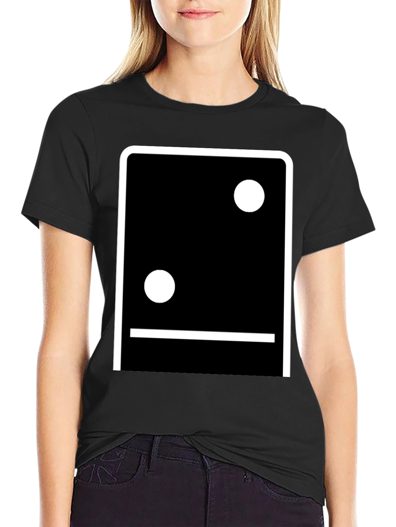 Minimalist Domino Inspired Graphic T-Shirt