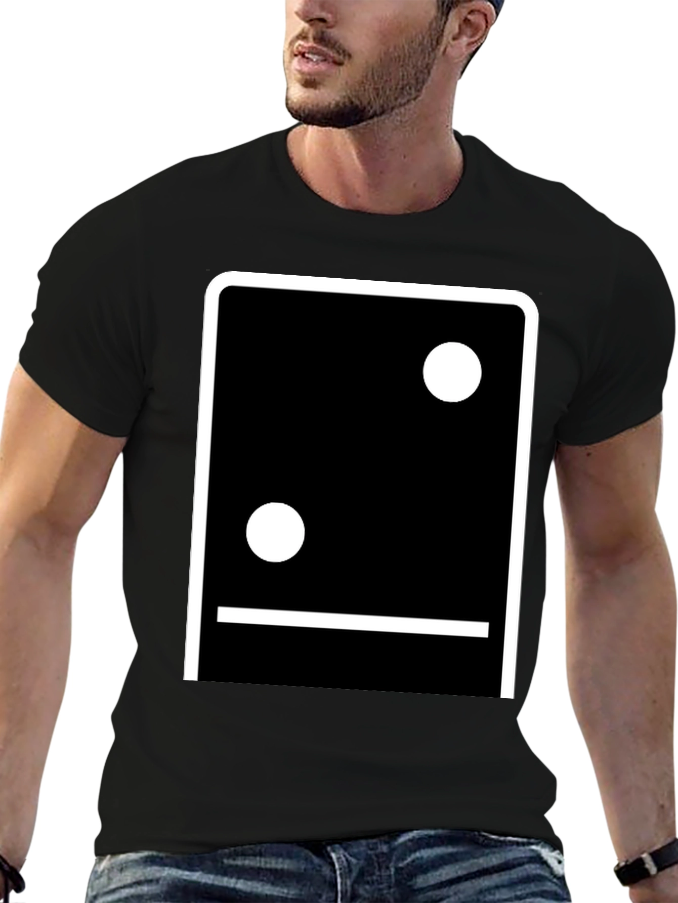 Minimalist Domino Inspired Graphic T-Shirt