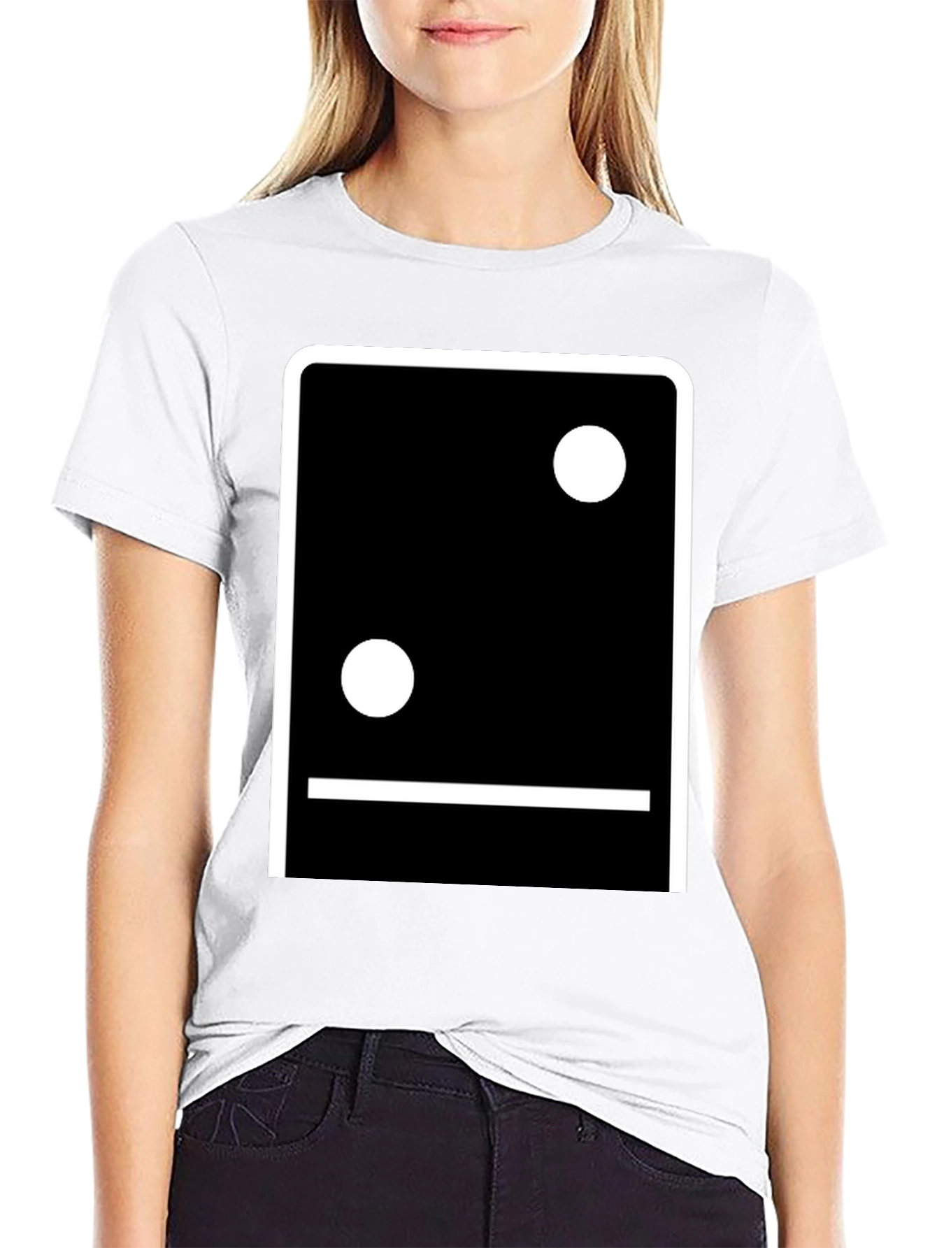 Minimalist Domino Inspired Graphic T-Shirt