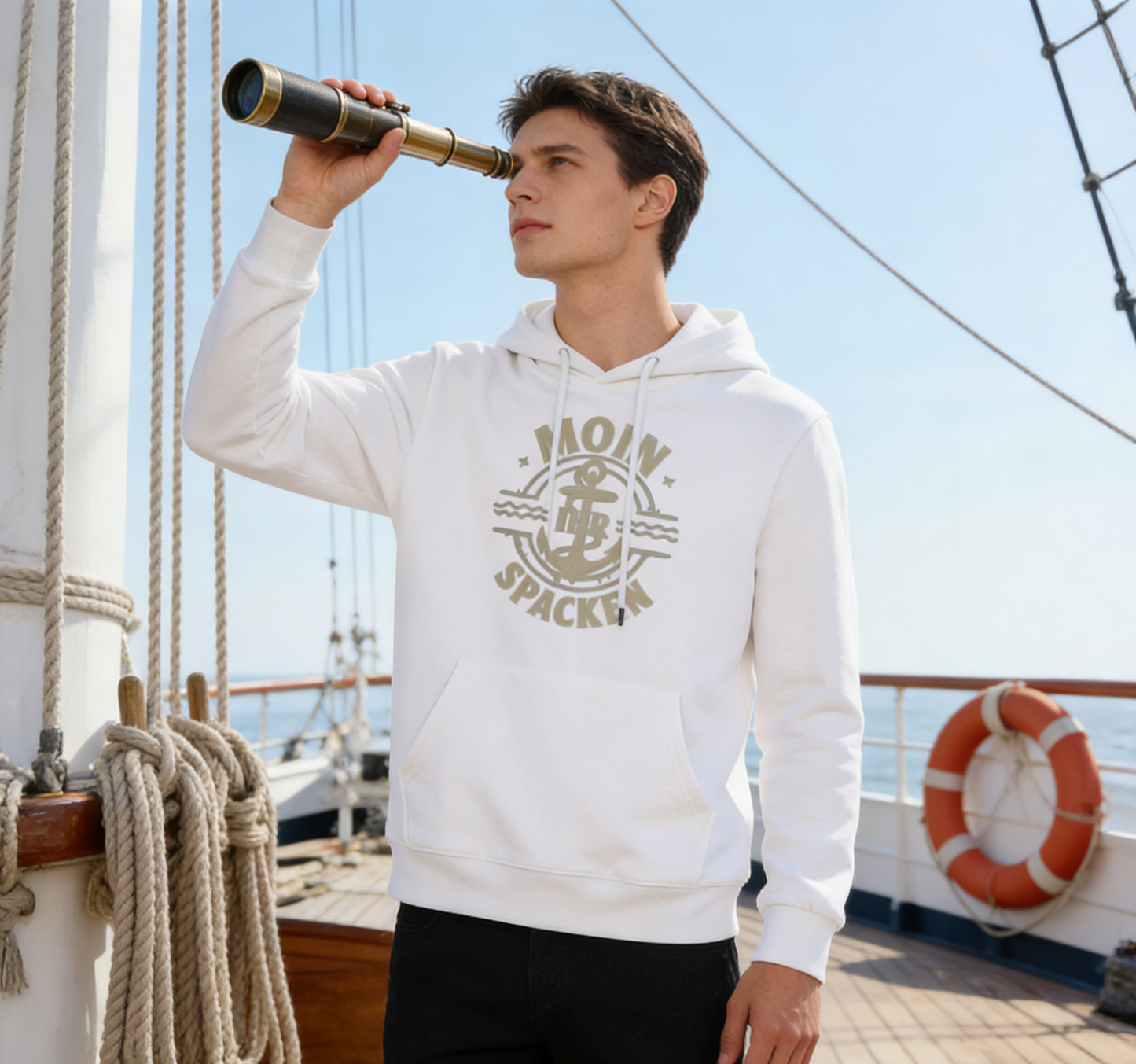 Nautical Anchor "Mown Spacken" Hoodie