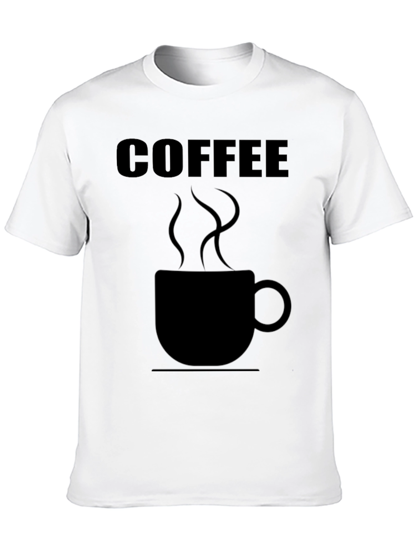 Coffee Graphic Tee - Black Cotton Shirt