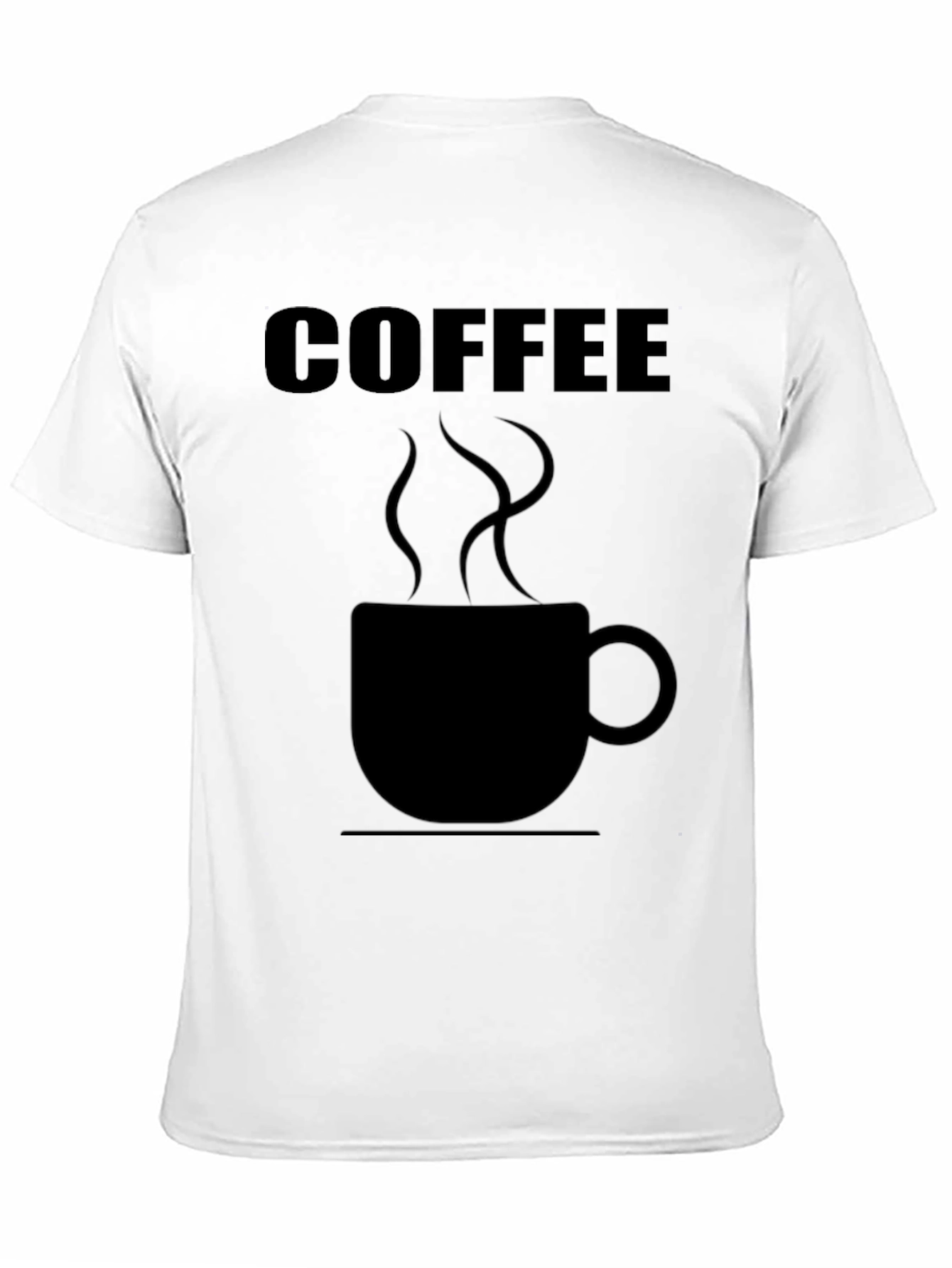 Coffee Graphic Tee - Black Cotton Shirt