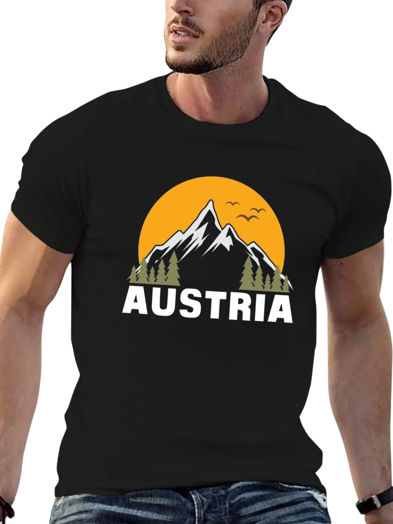 Austria Mountain Graphic T-Shirt