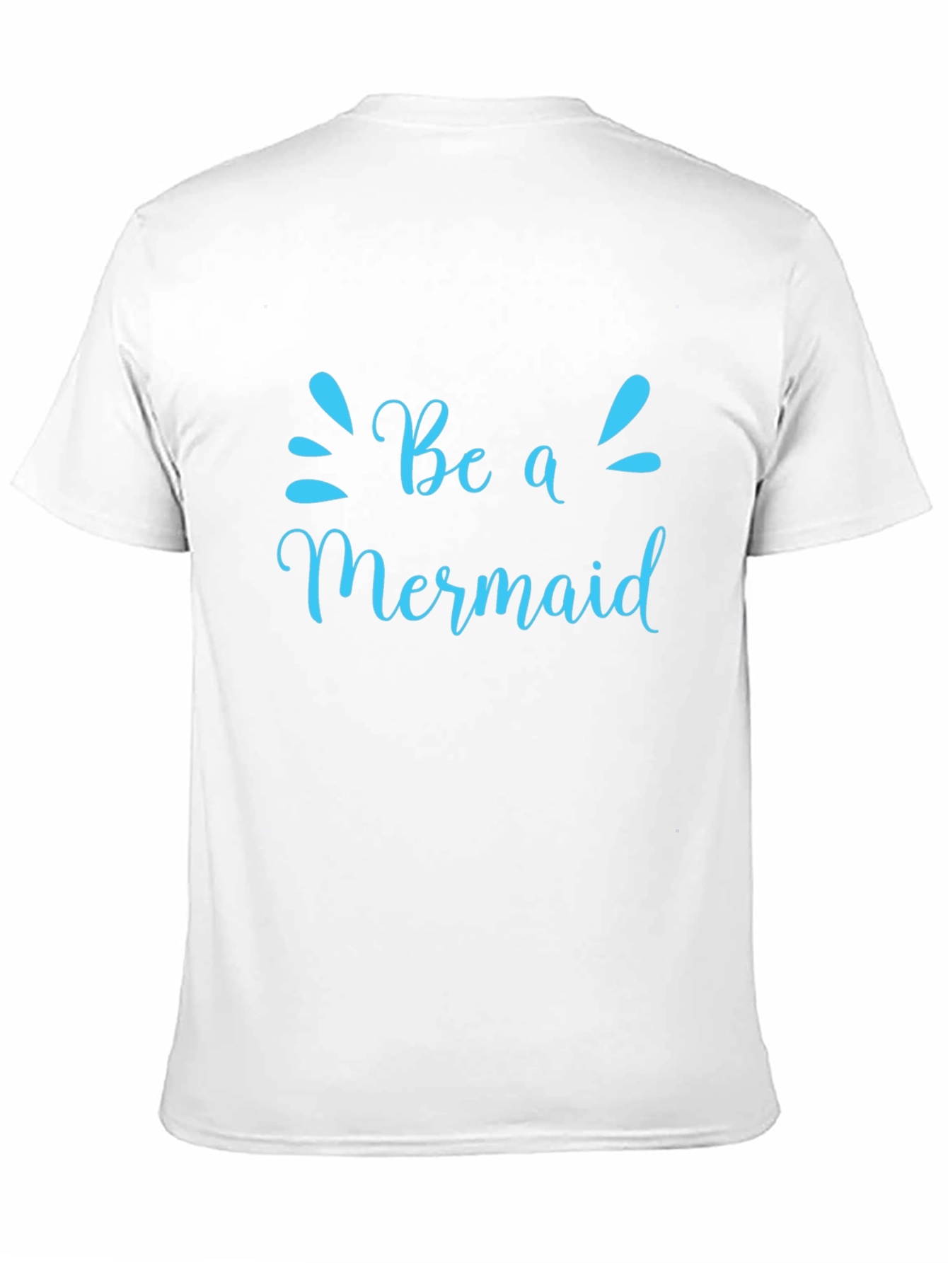 Be a Mermaid Graphic Tee - Black Cotton T-Shirt
