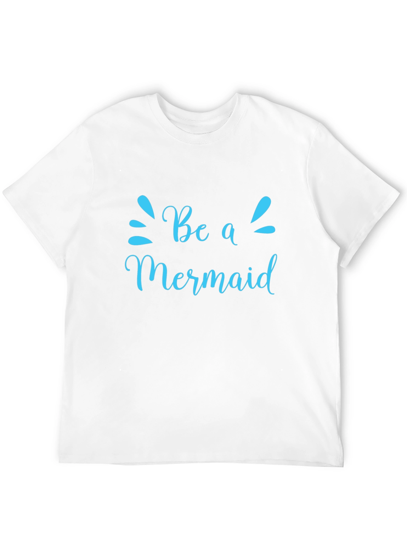 Be a Mermaid Graphic Tee - Black Cotton T-Shirt