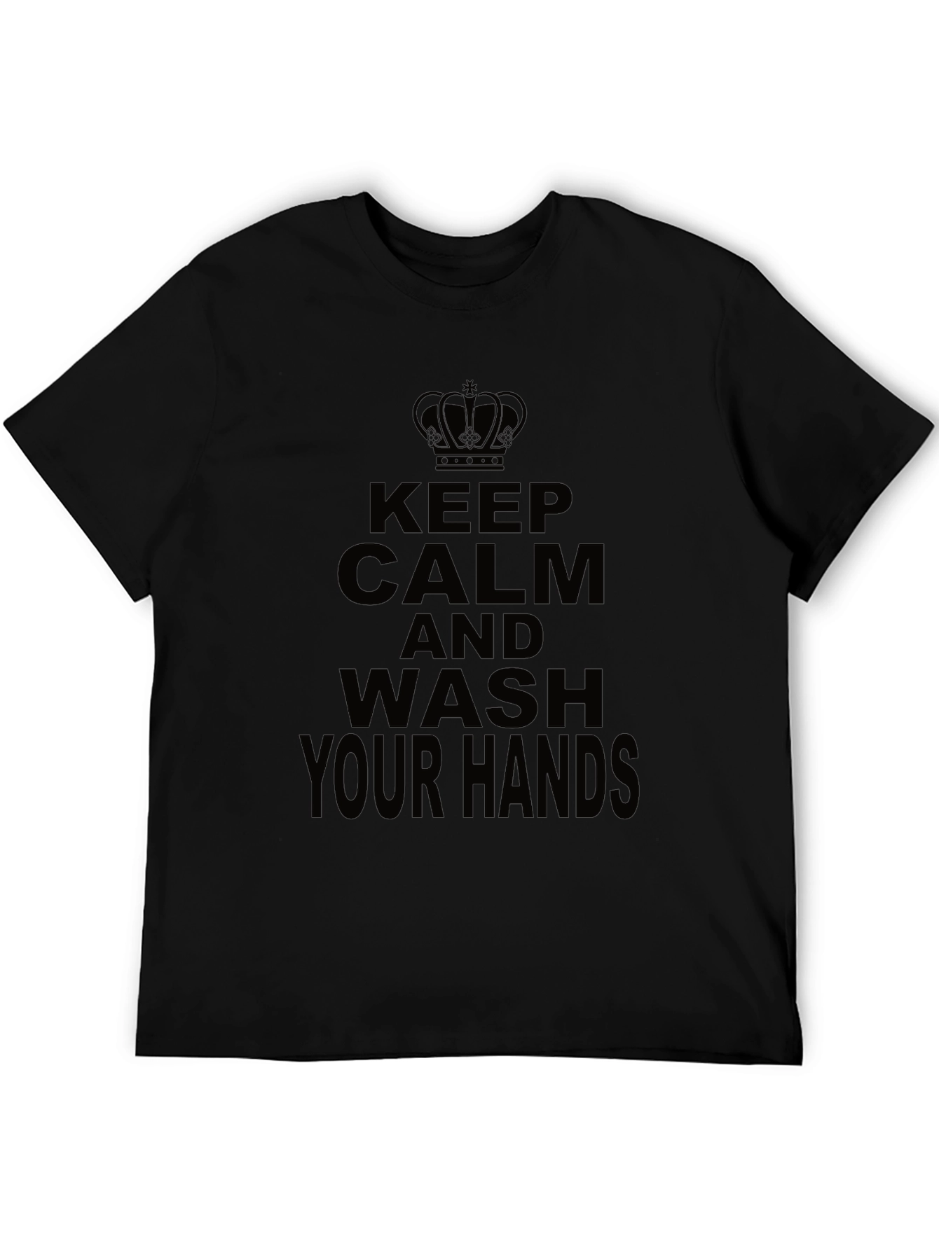 Keep Calm Wash Hands Novelty T-Shirt