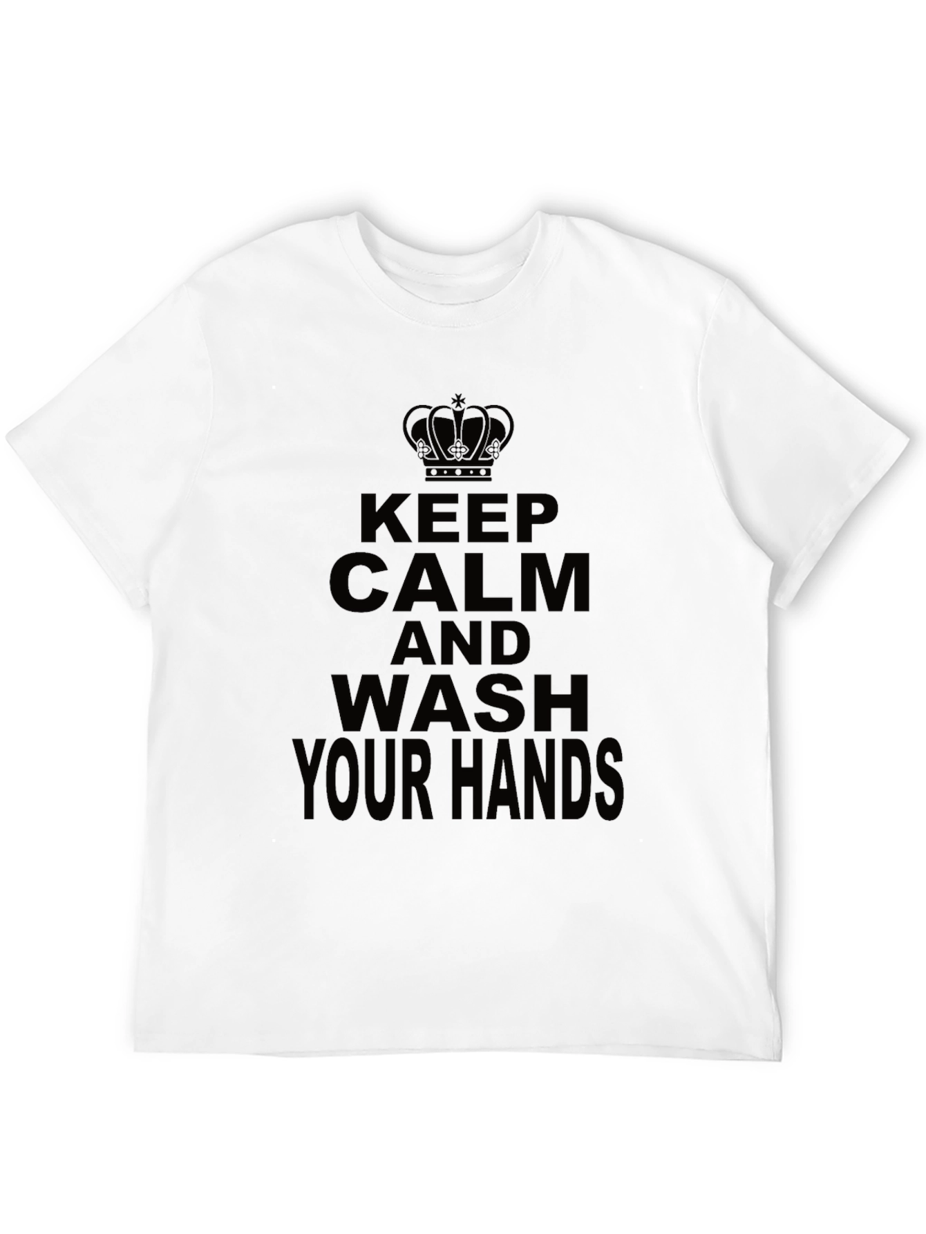 Keep Calm Wash Hands Novelty T-Shirt