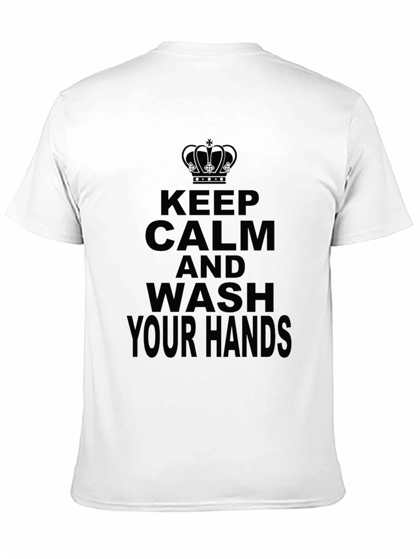Keep Calm Wash Hands Novelty T-Shirt