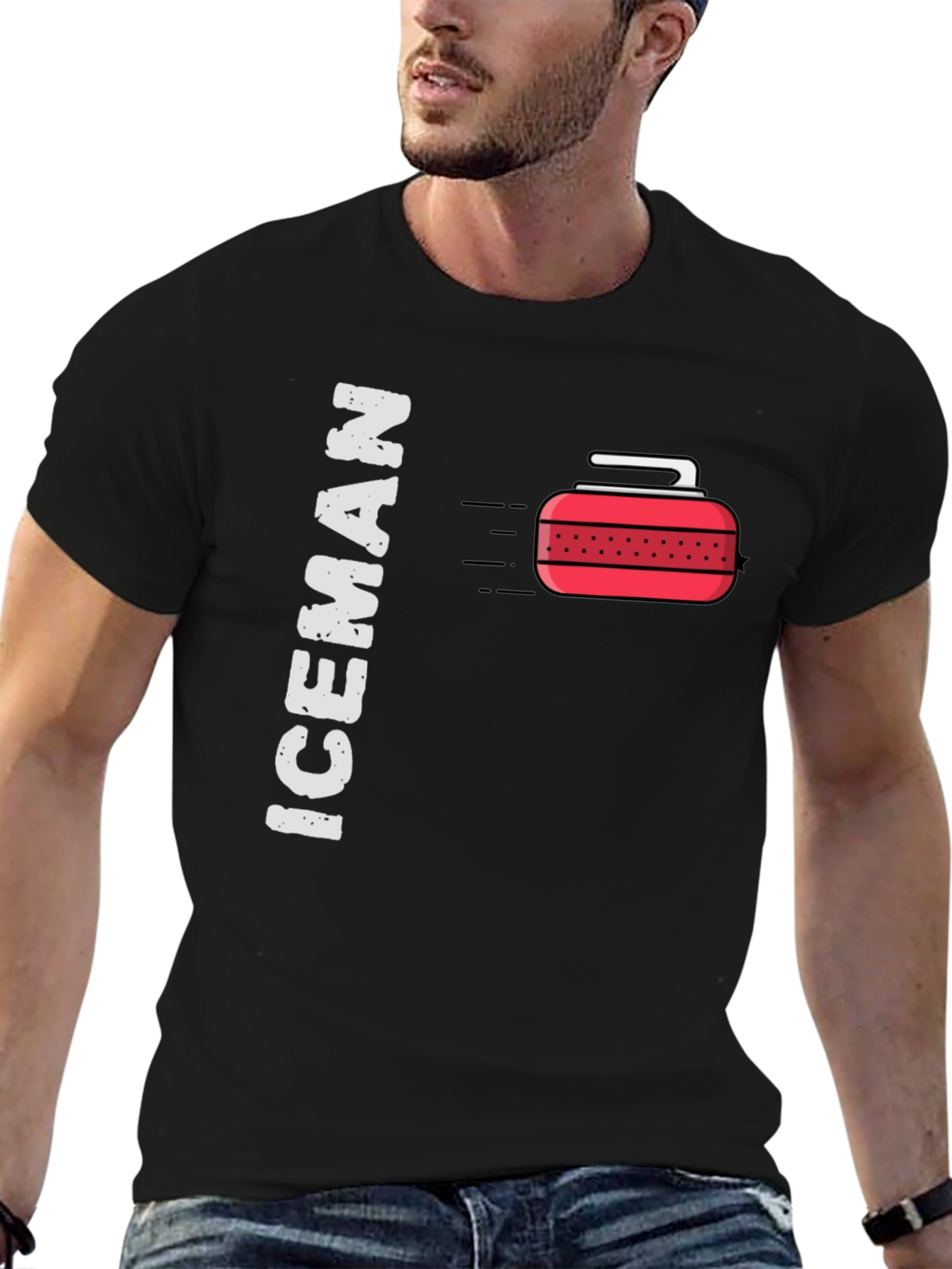 Iceman Curling T-Shirt - Sports Tee