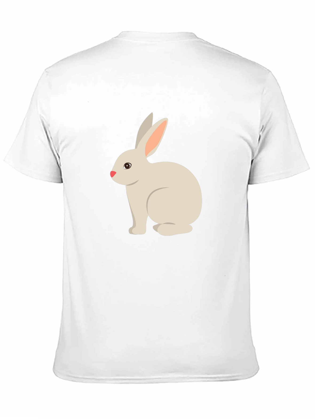 Cute Bunny Graphic Tee - Black T-Shirt