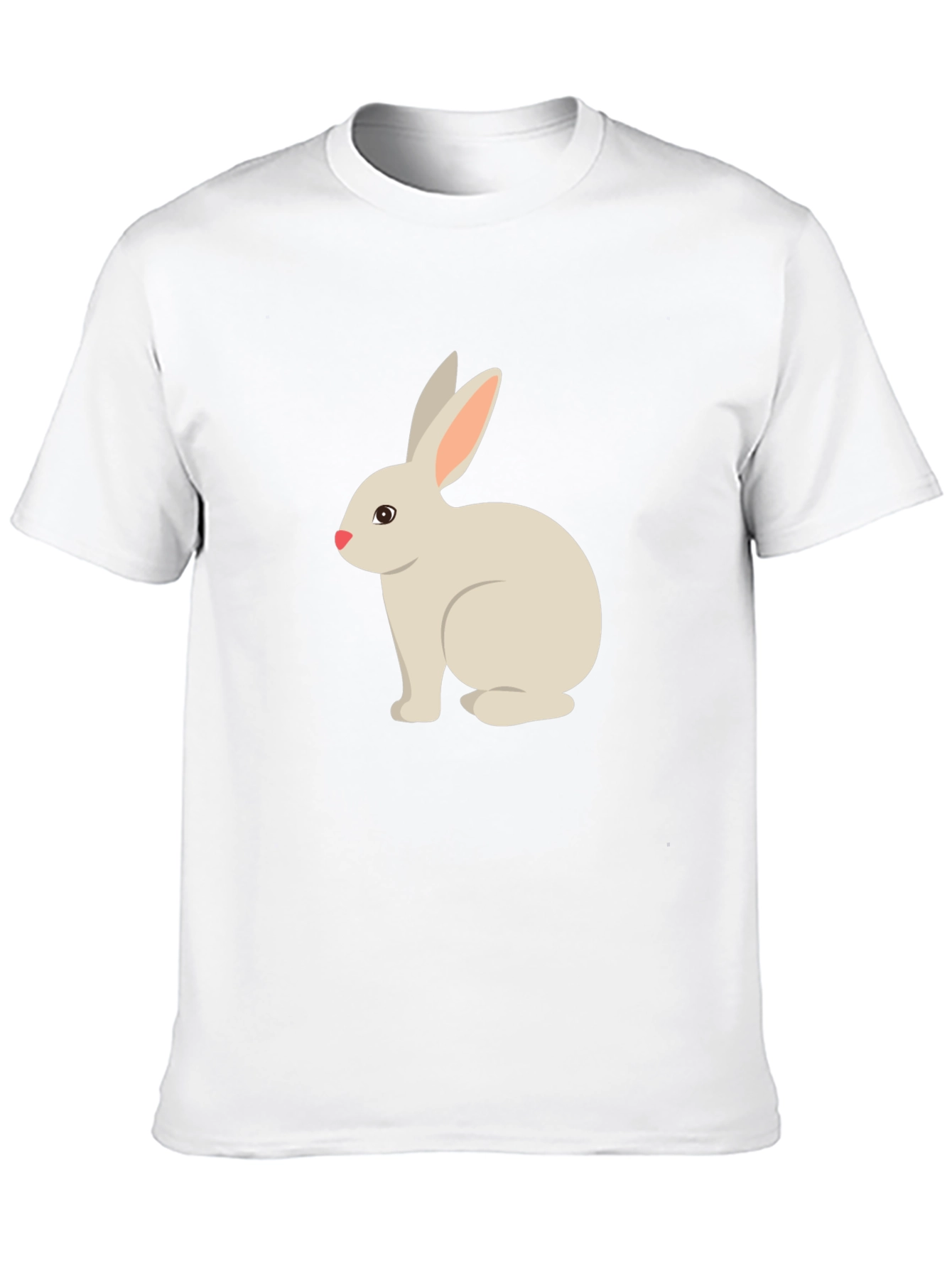 Cute Bunny Graphic Tee - Black T-Shirt