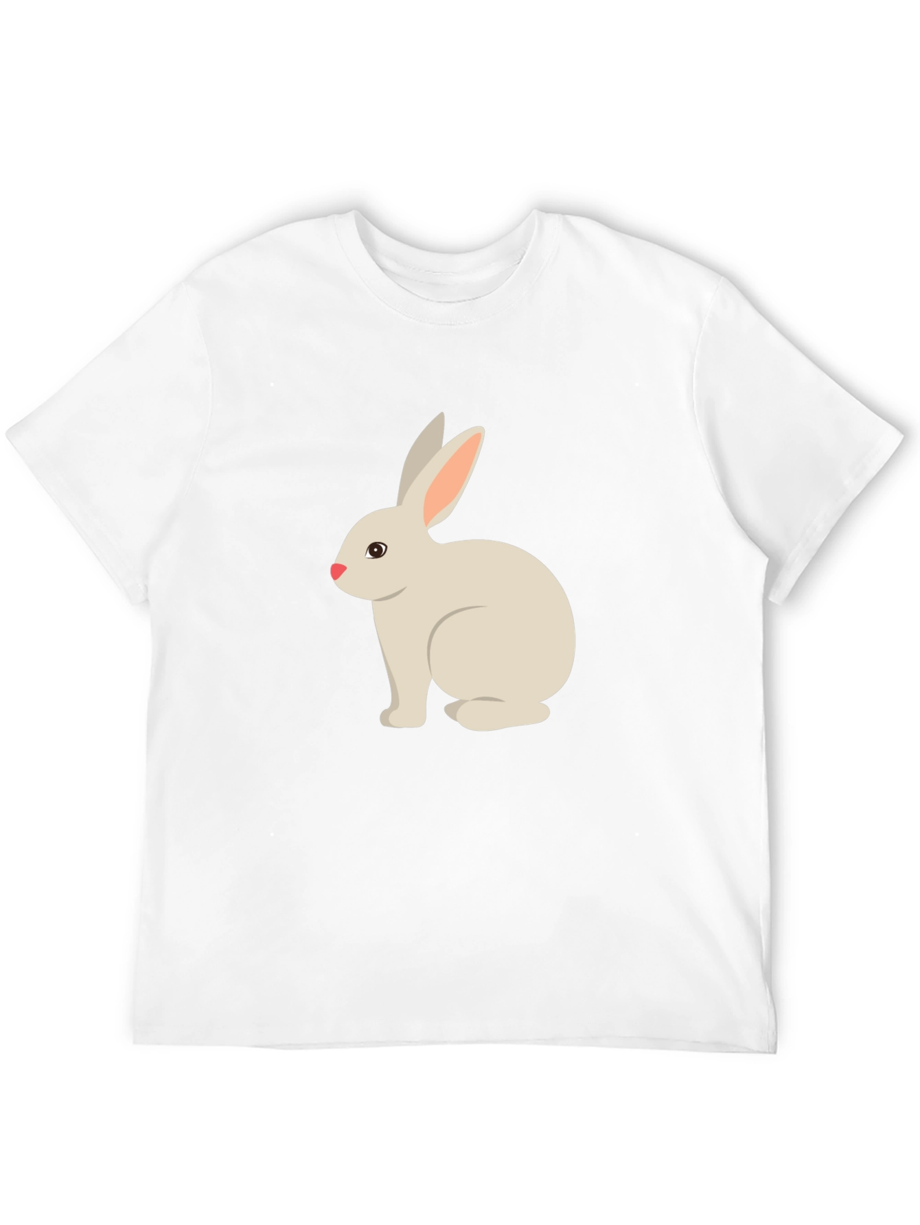 Cute Bunny Graphic Tee - Black T-Shirt