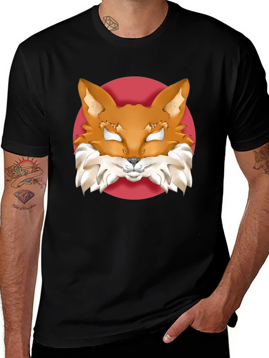 Fox Graphic Tee - Stylish Animal Print T-Shirt