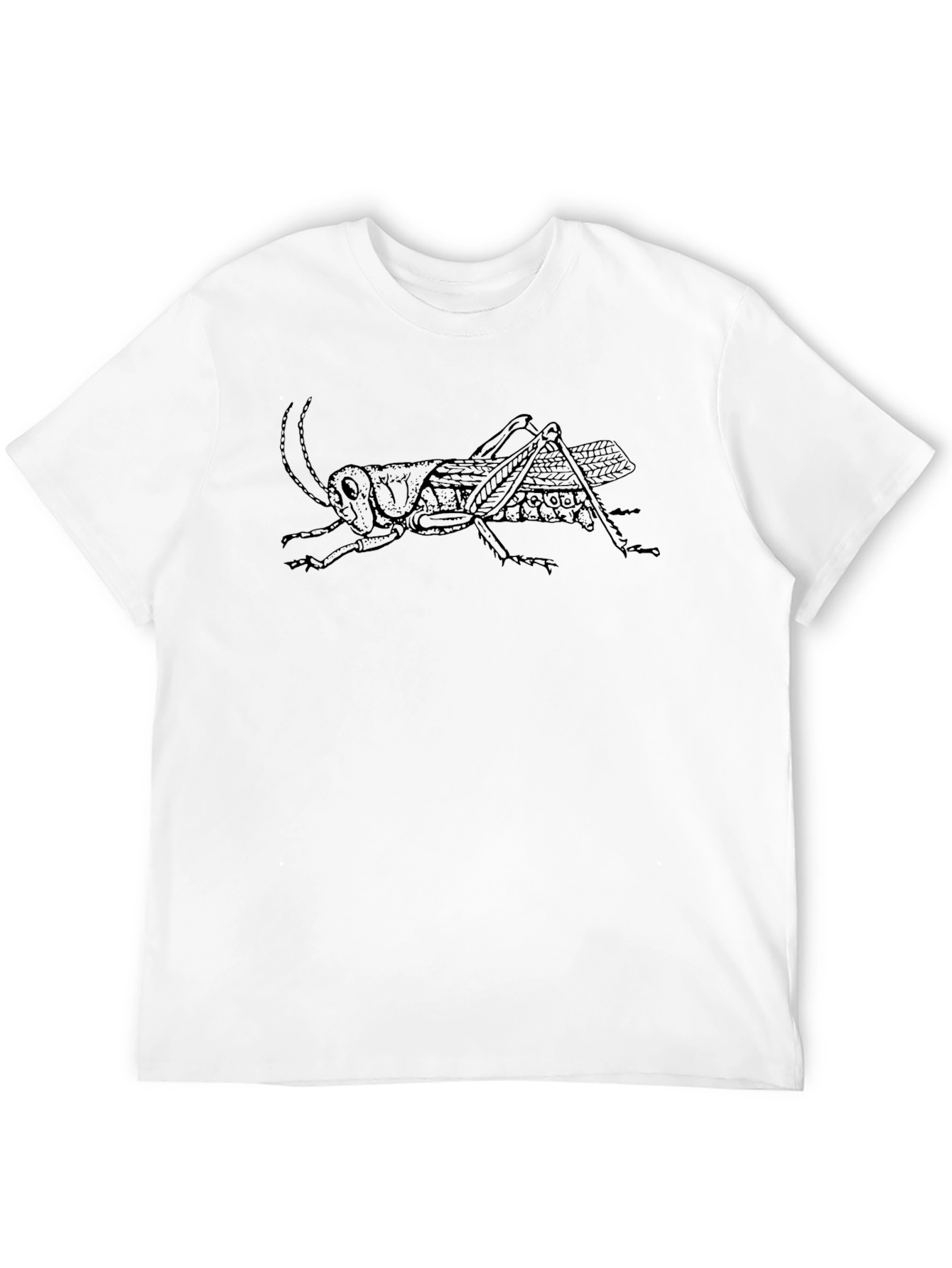 Grasshopper Graphic Tee - Black Cotton T-Shirt