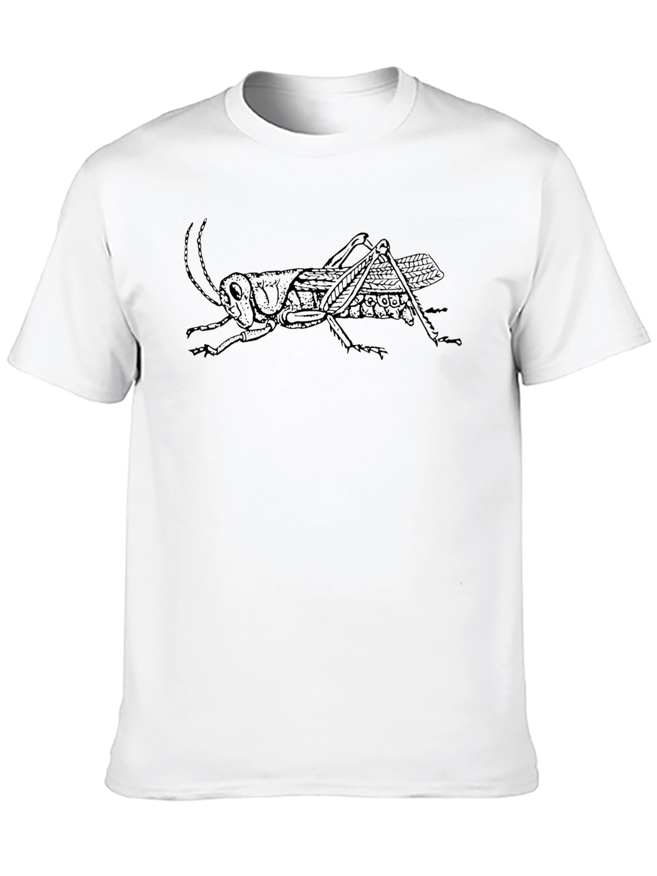 Grasshopper Graphic Tee - Black Cotton T-Shirt