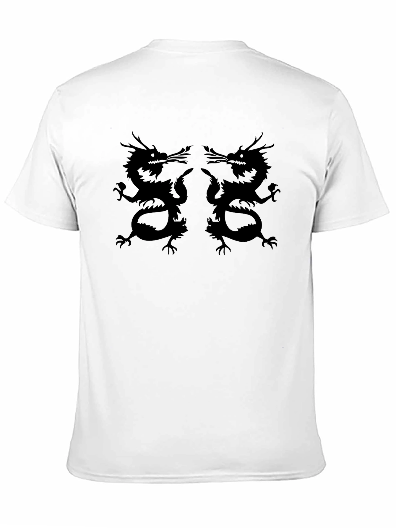Dragon Graphic Print Tee - Black