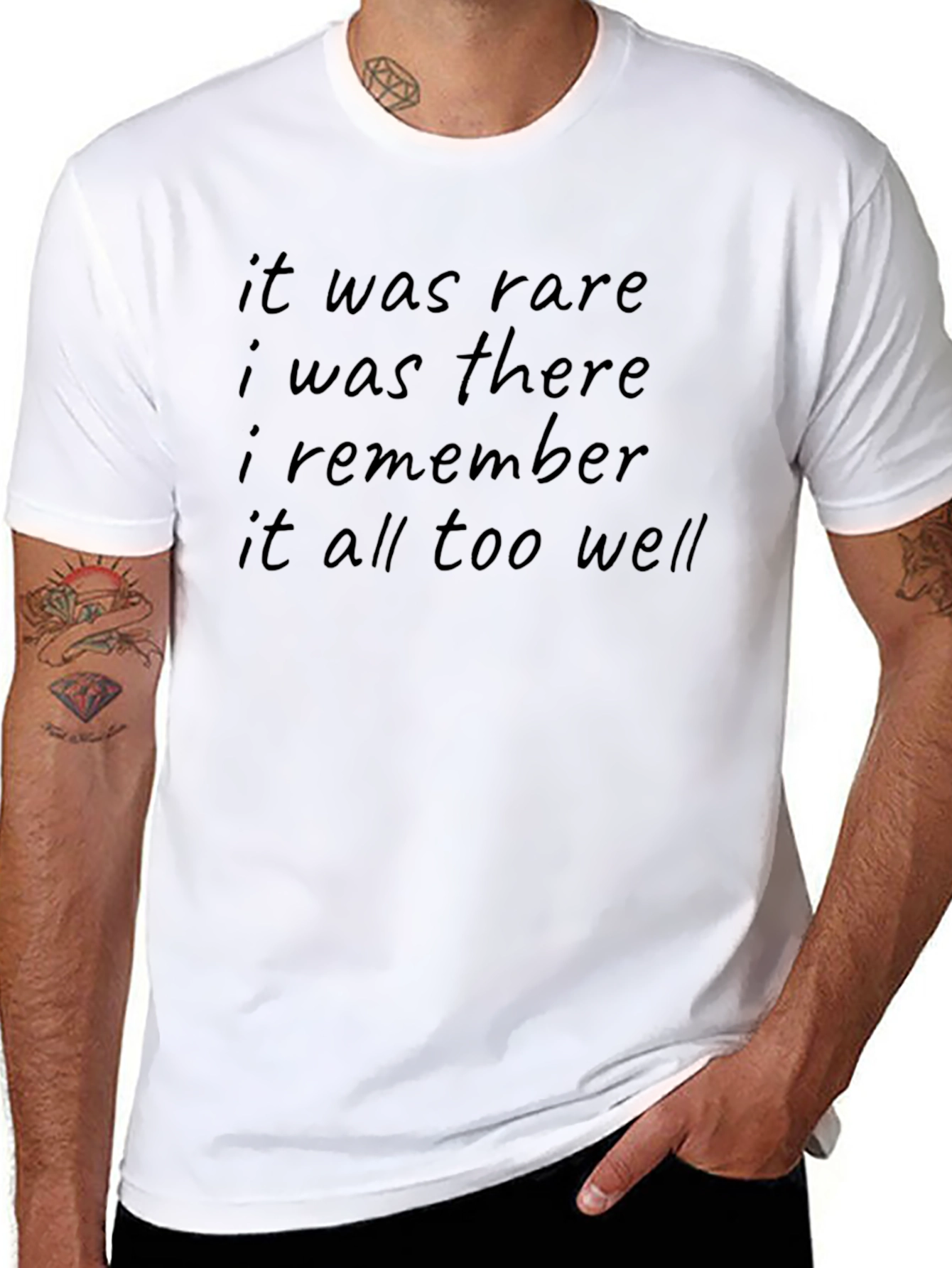 It Was Rare T-Shirt - Song Lyric Tee