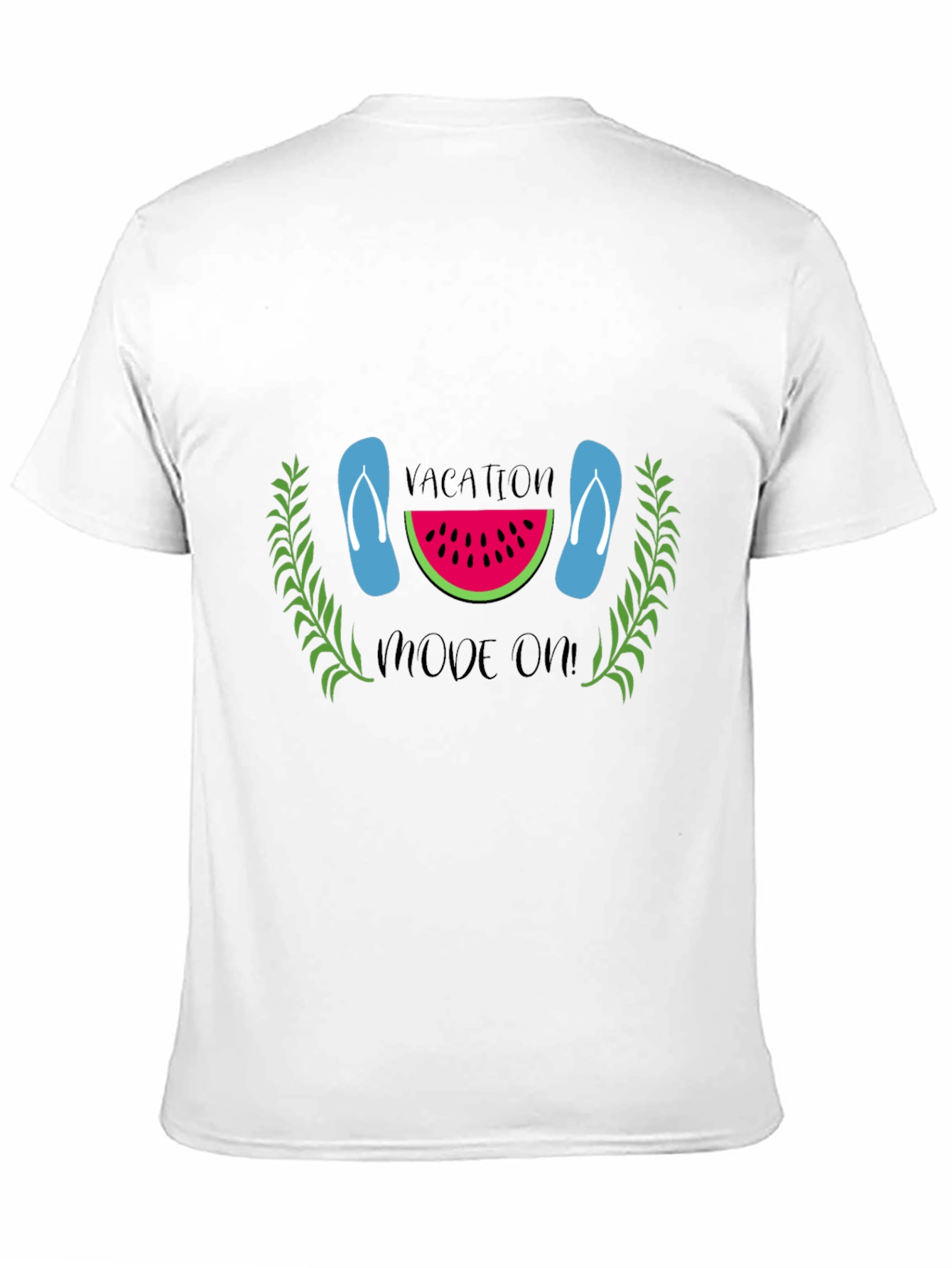 Vacation Mode On Black T-Shirt