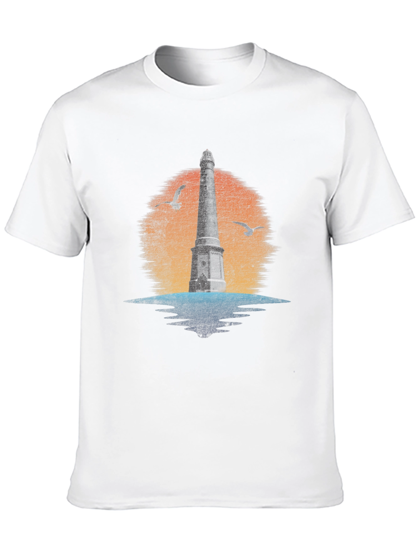 Lighthouse Graphic Tee - Coastal Design