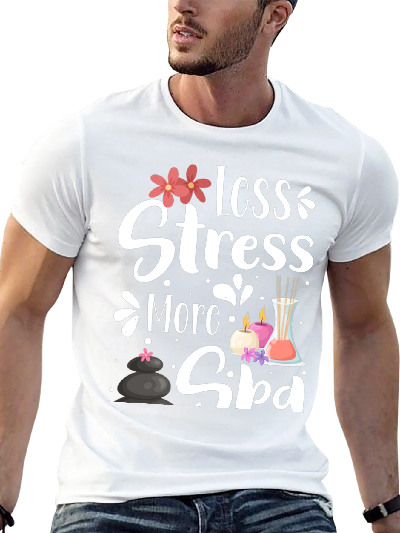 Relaxation Spa T-Shirt: Less Stress More Spa!