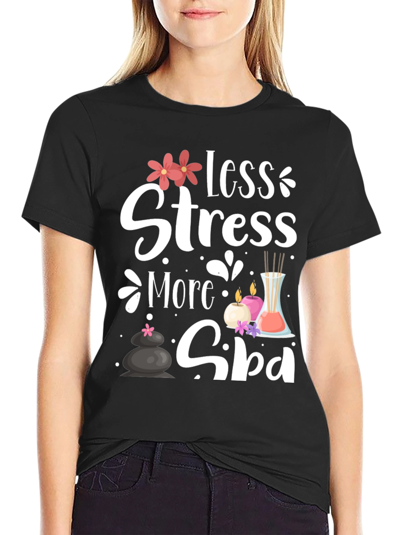 Relaxation Spa T-Shirt: Less Stress More Spa!