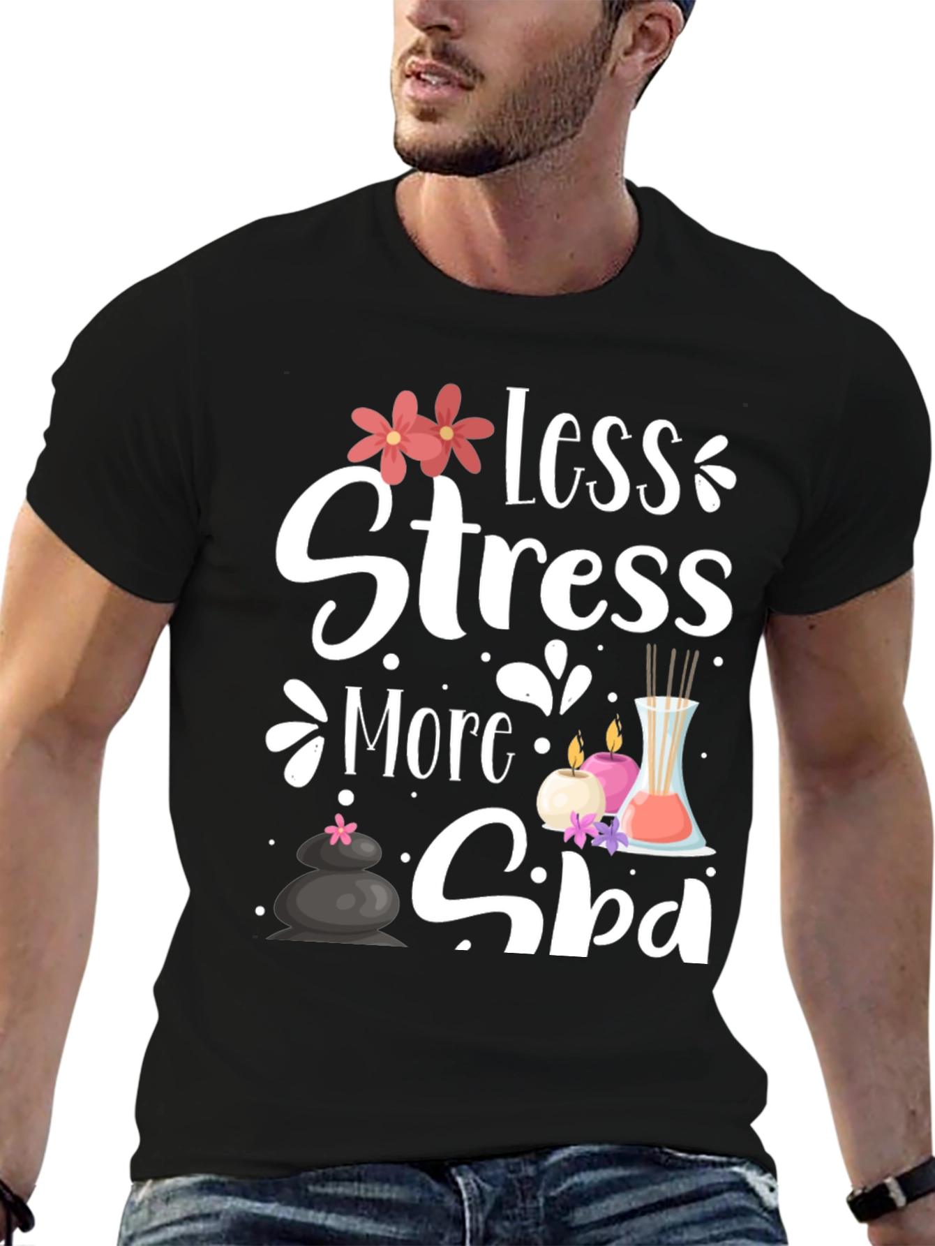 Relaxation Spa T-Shirt: Less Stress More Spa!