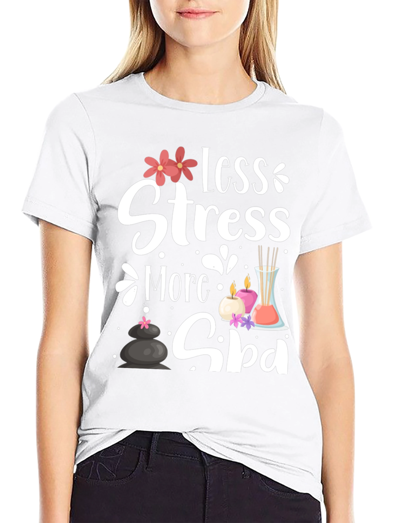 Relaxation Spa T-Shirt: Less Stress More Spa!