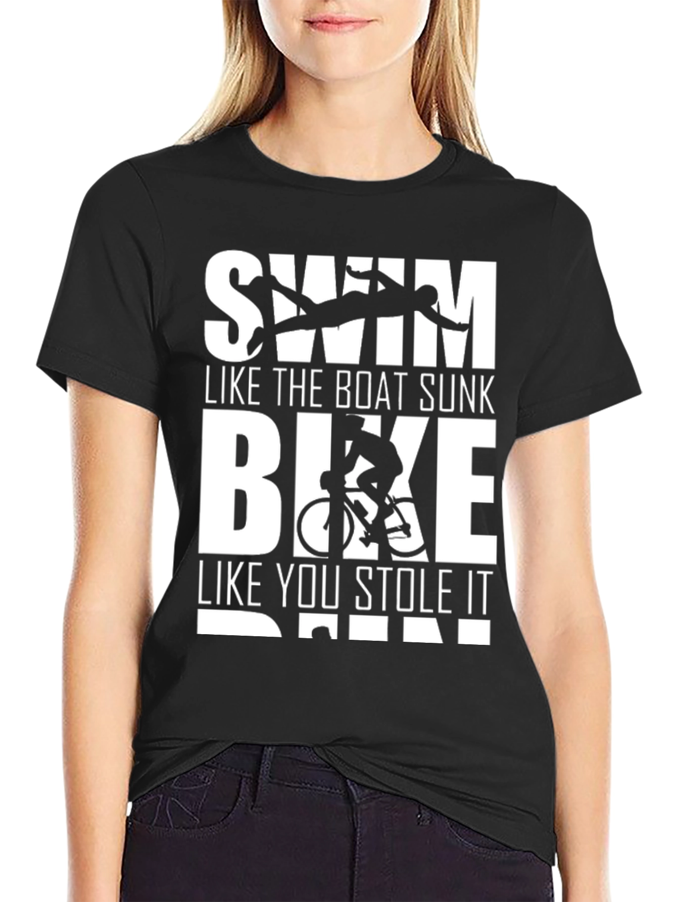 Swim Bike Run T-Shirt - Triathlon Tee