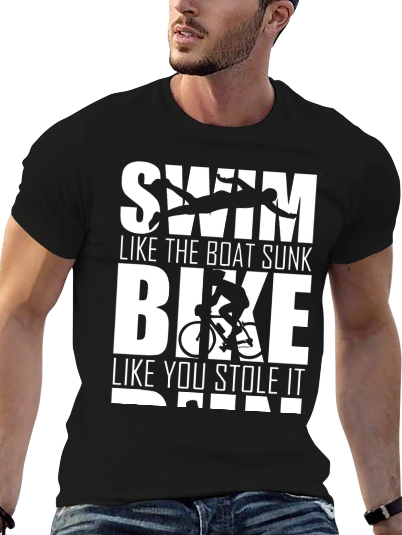 Swim Bike Run T-Shirt - Triathlon Tee