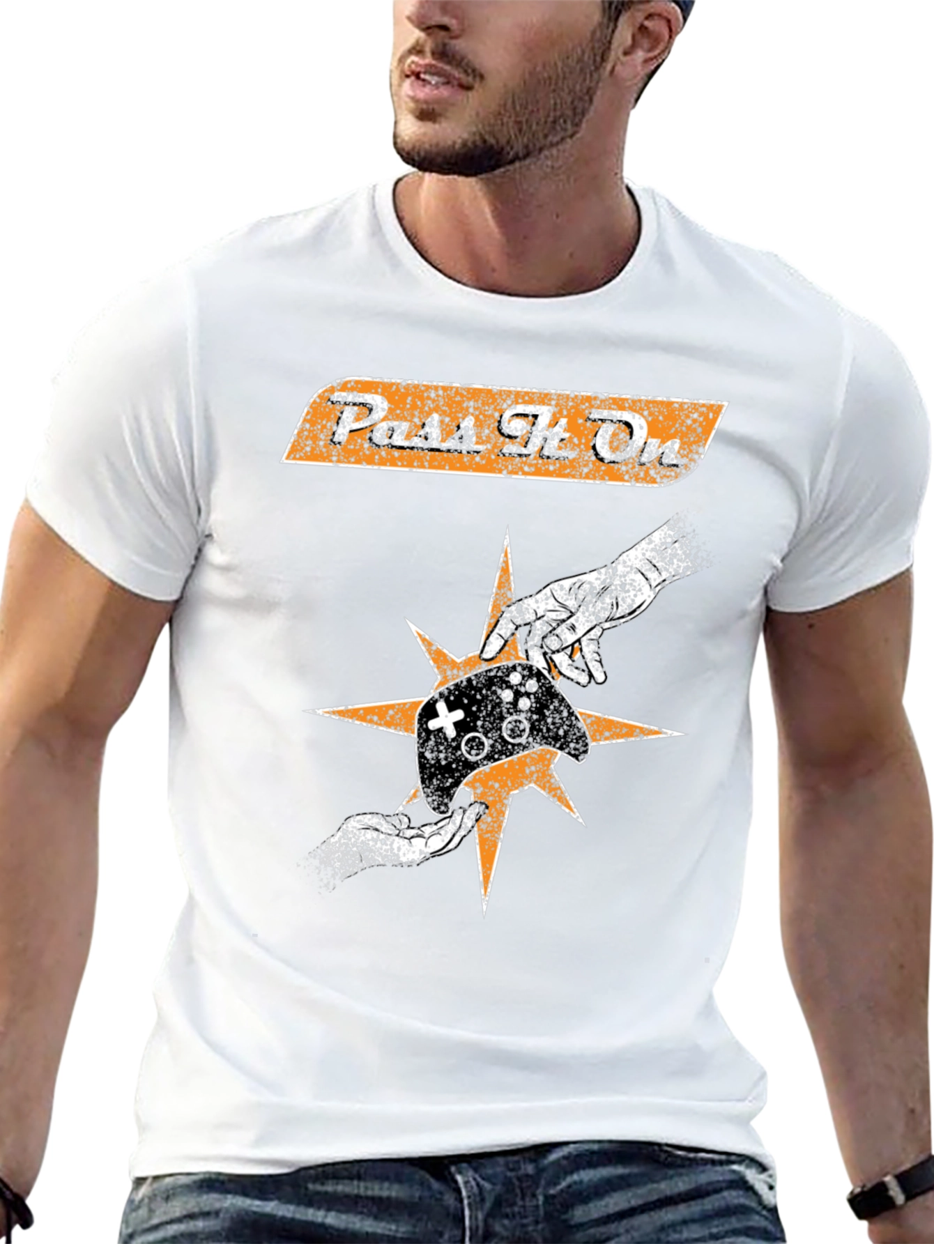 Pass The One Retro Graphic T-Shirt