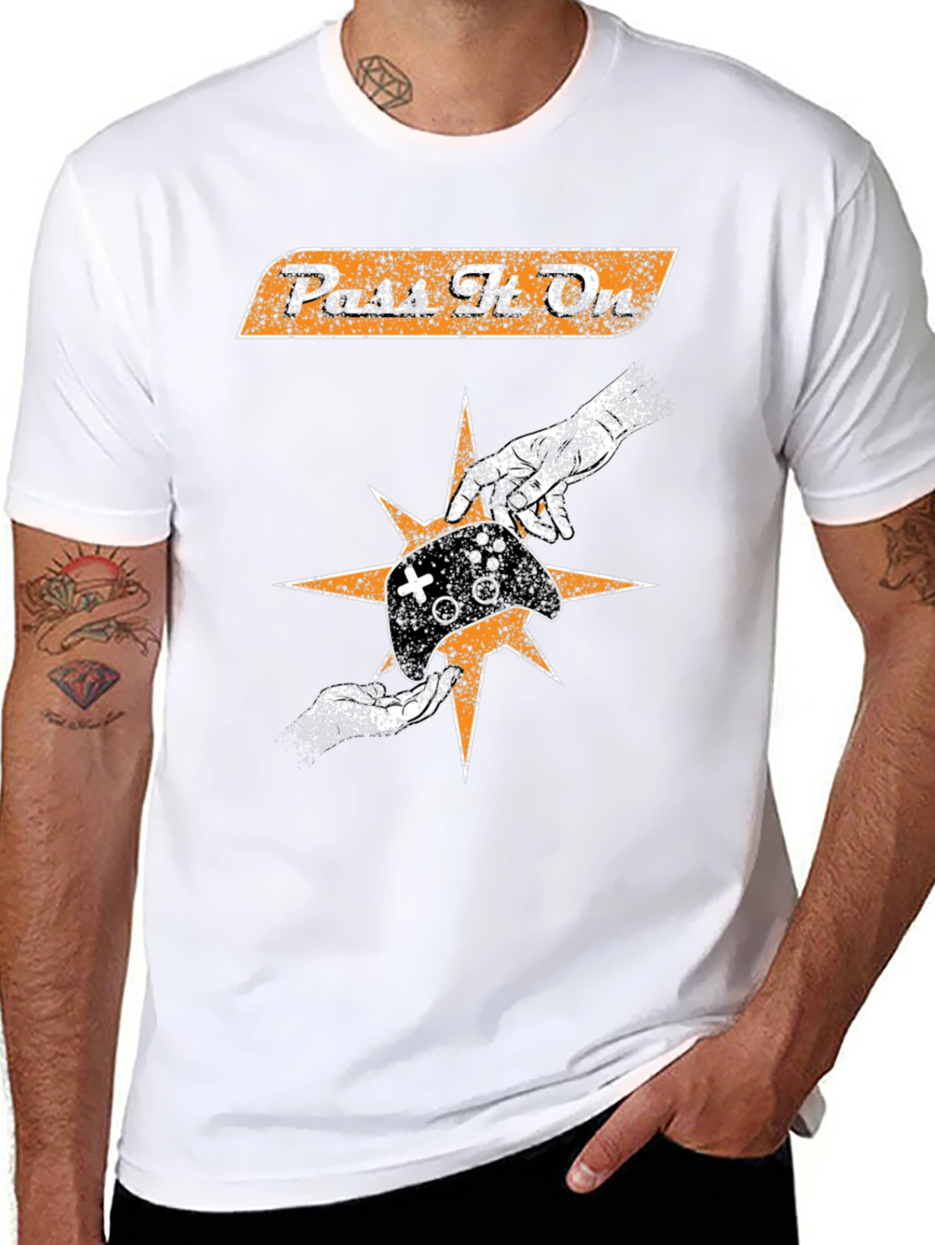Pass The One Retro Graphic T-Shirt