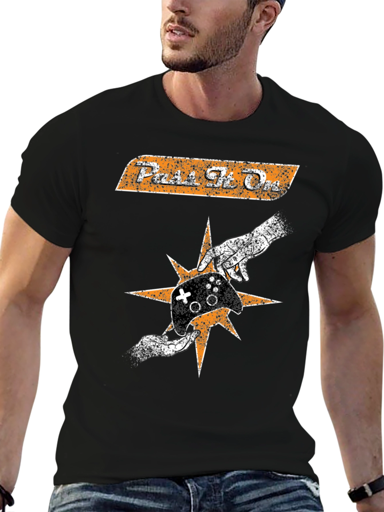 Pass The One Retro Graphic T-Shirt
