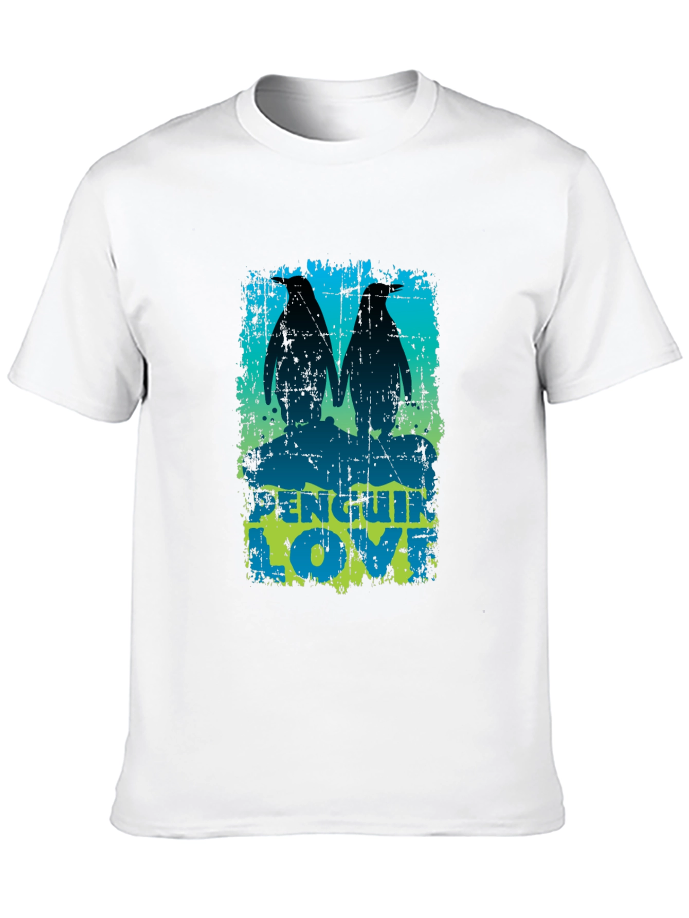 Penguin Love Graphic Tee - Cute Couple Design