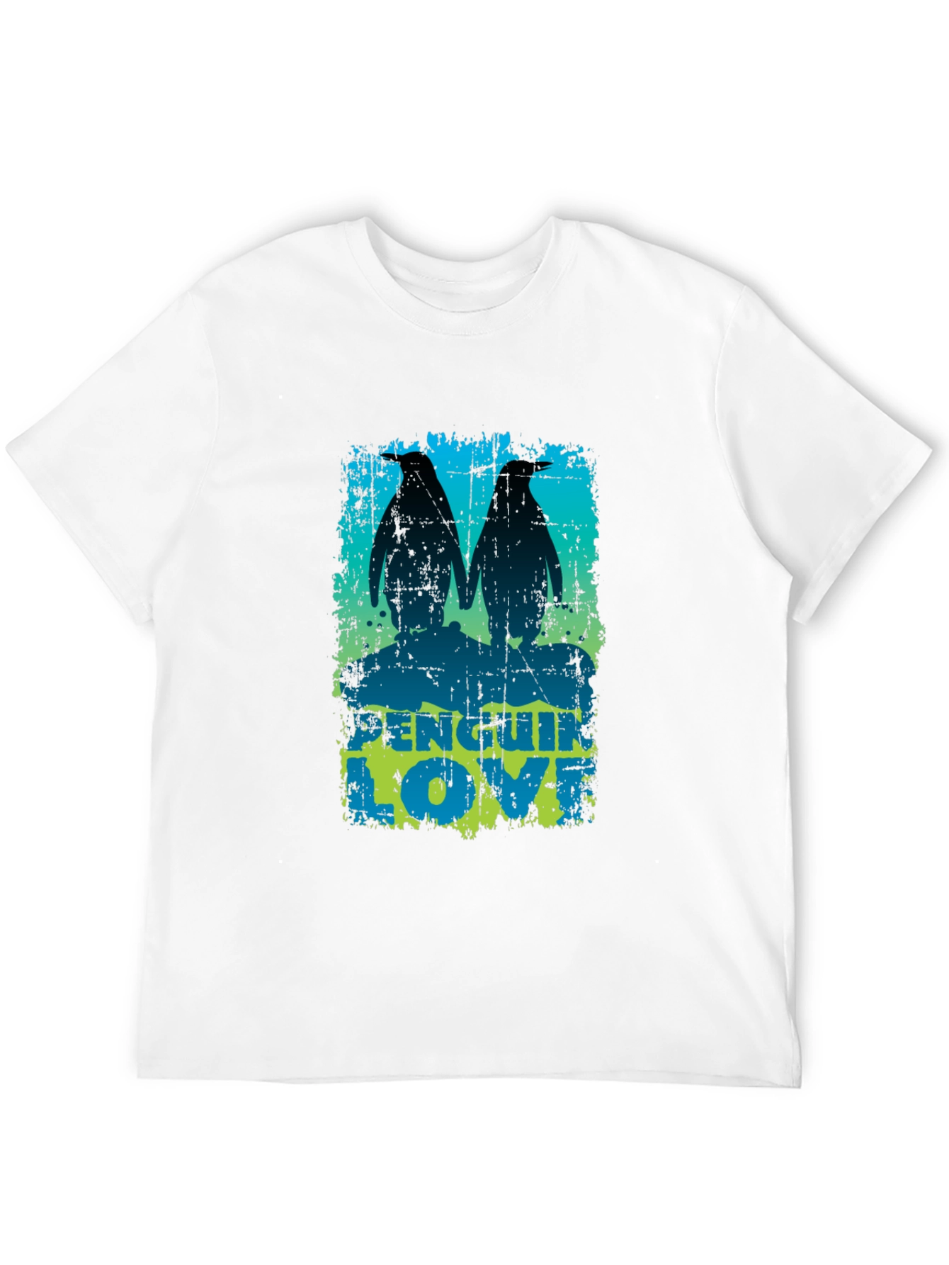 Penguin Love Graphic Tee - Cute Couple Design