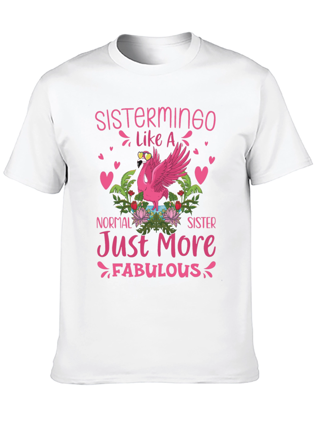 Sistermingo T-Shirt: Fabulous Flamingo Tee