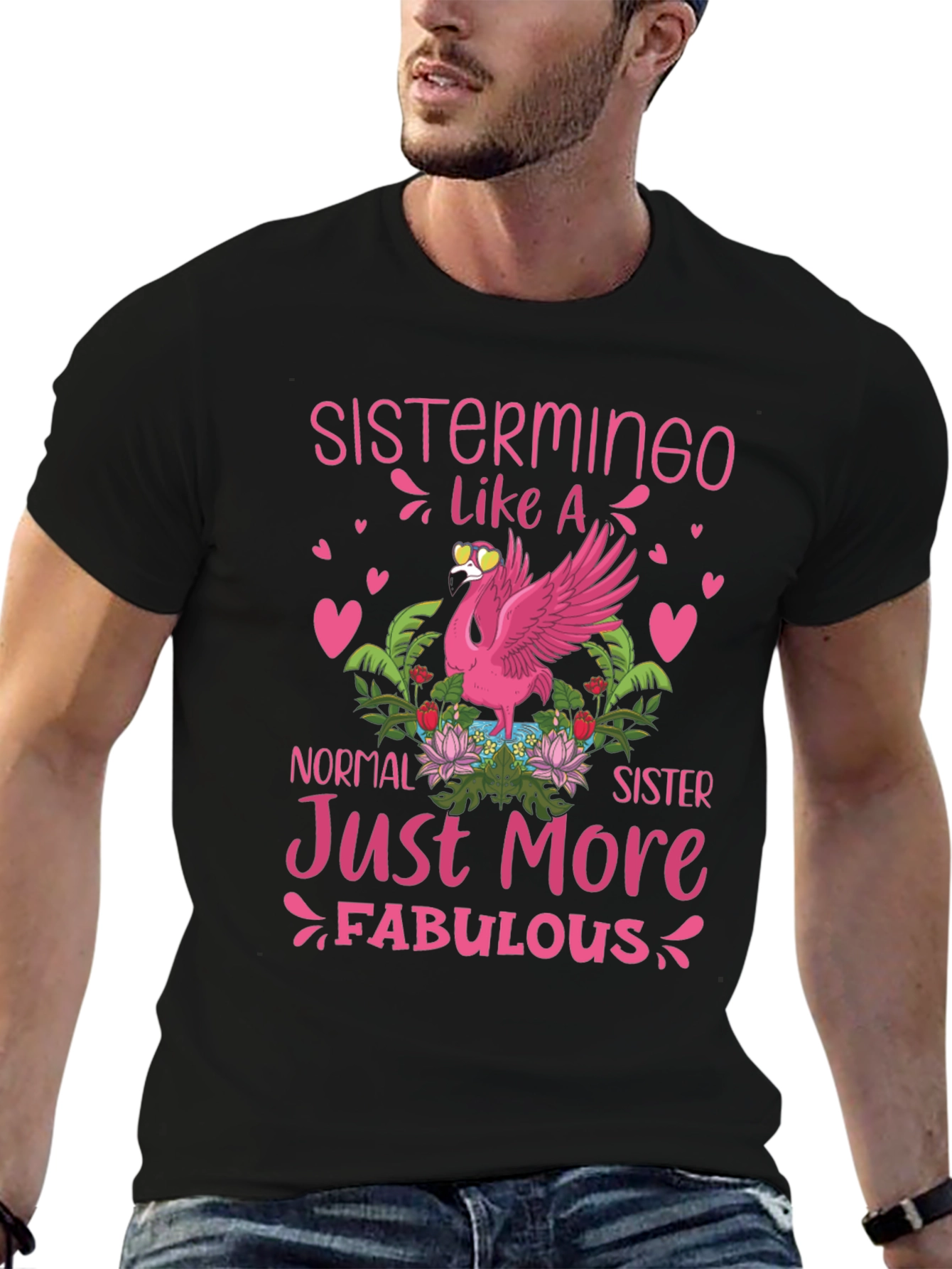 Sistermingo T-Shirt: Fabulous Flamingo Tee