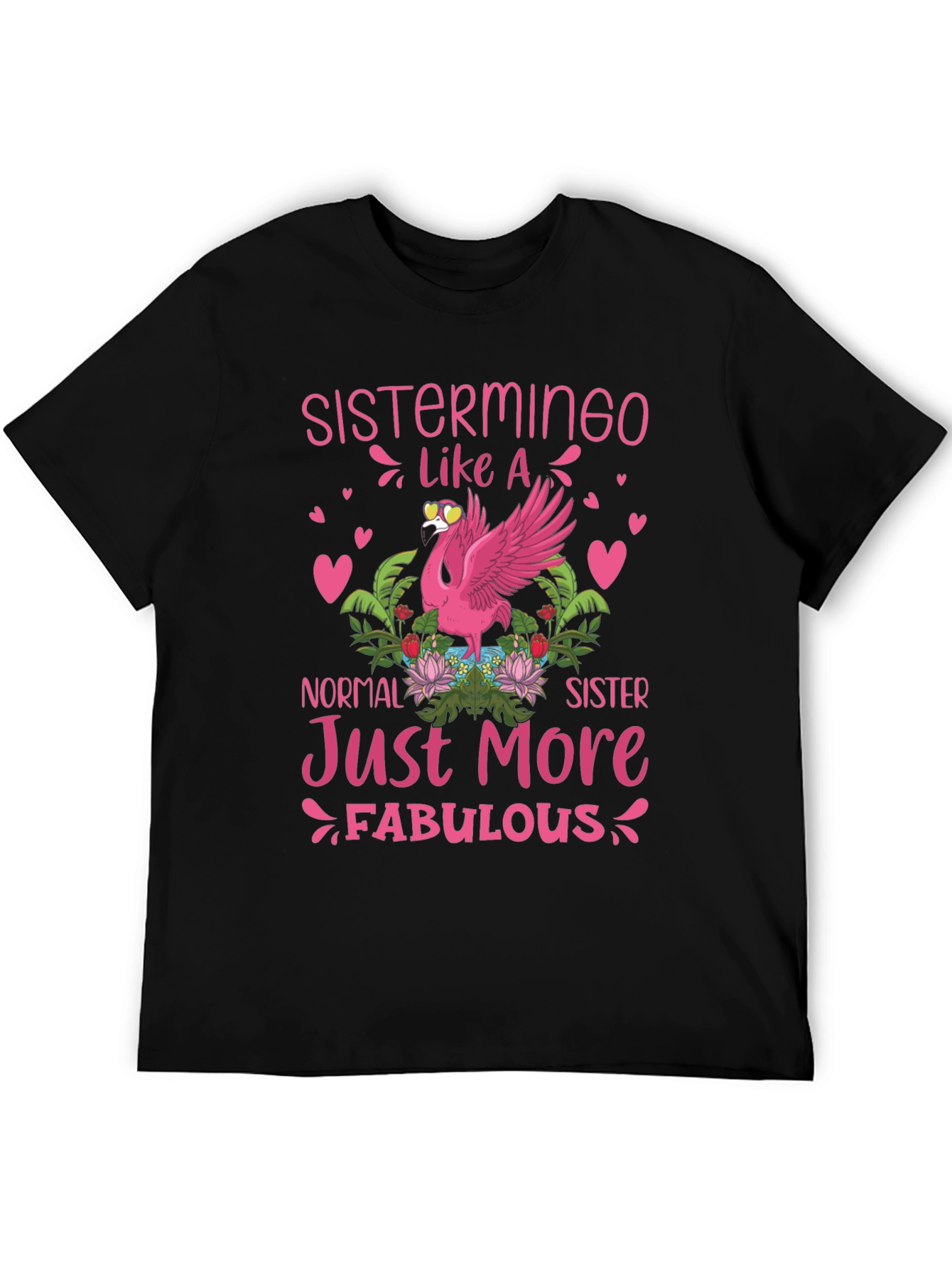Sistermingo T-Shirt: Fabulous Flamingo Tee