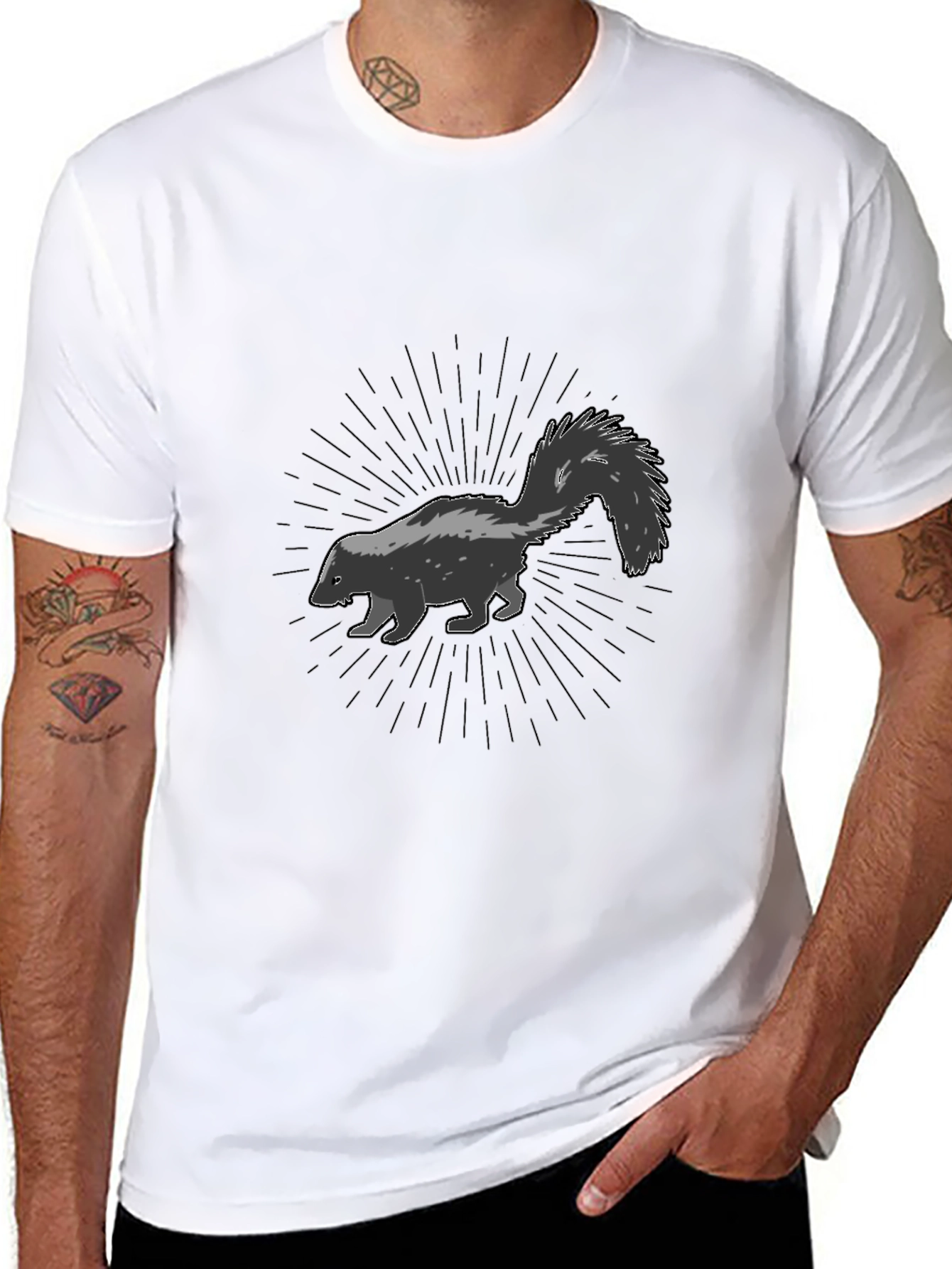 Skunk Graphic Tee - Modern Style