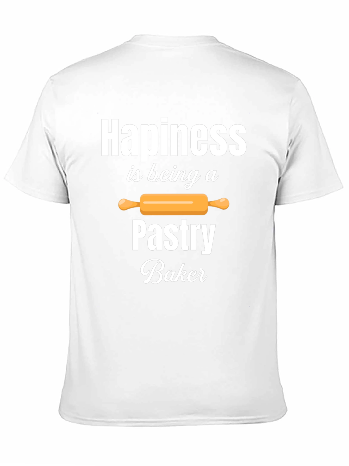 Pastry Baker Happiness T-Shirt - Black