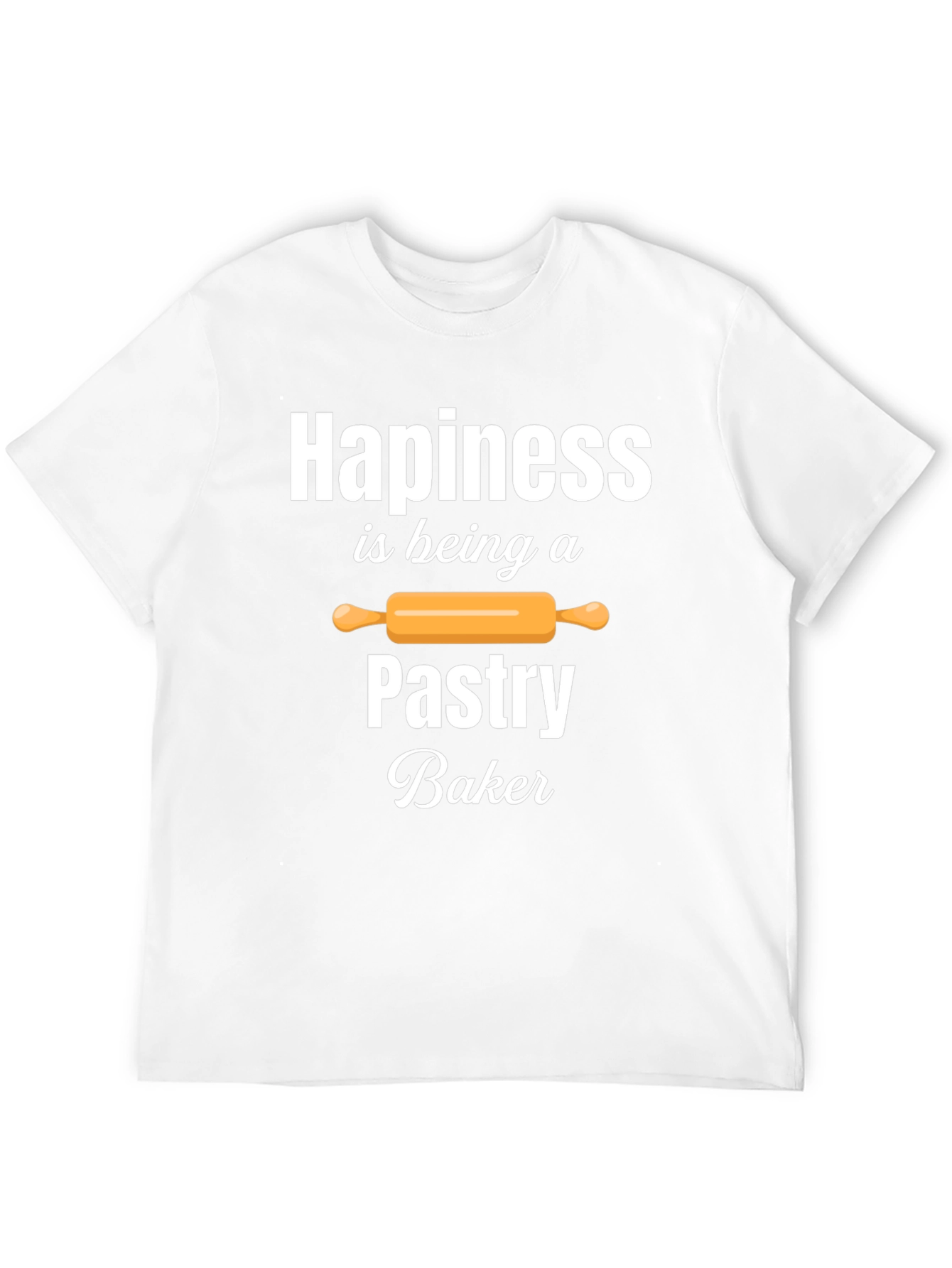 Pastry Baker Happiness T-Shirt - Black