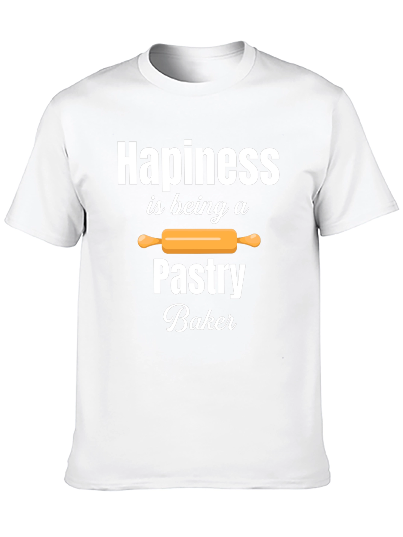 Pastry Baker Happiness T-Shirt - Black