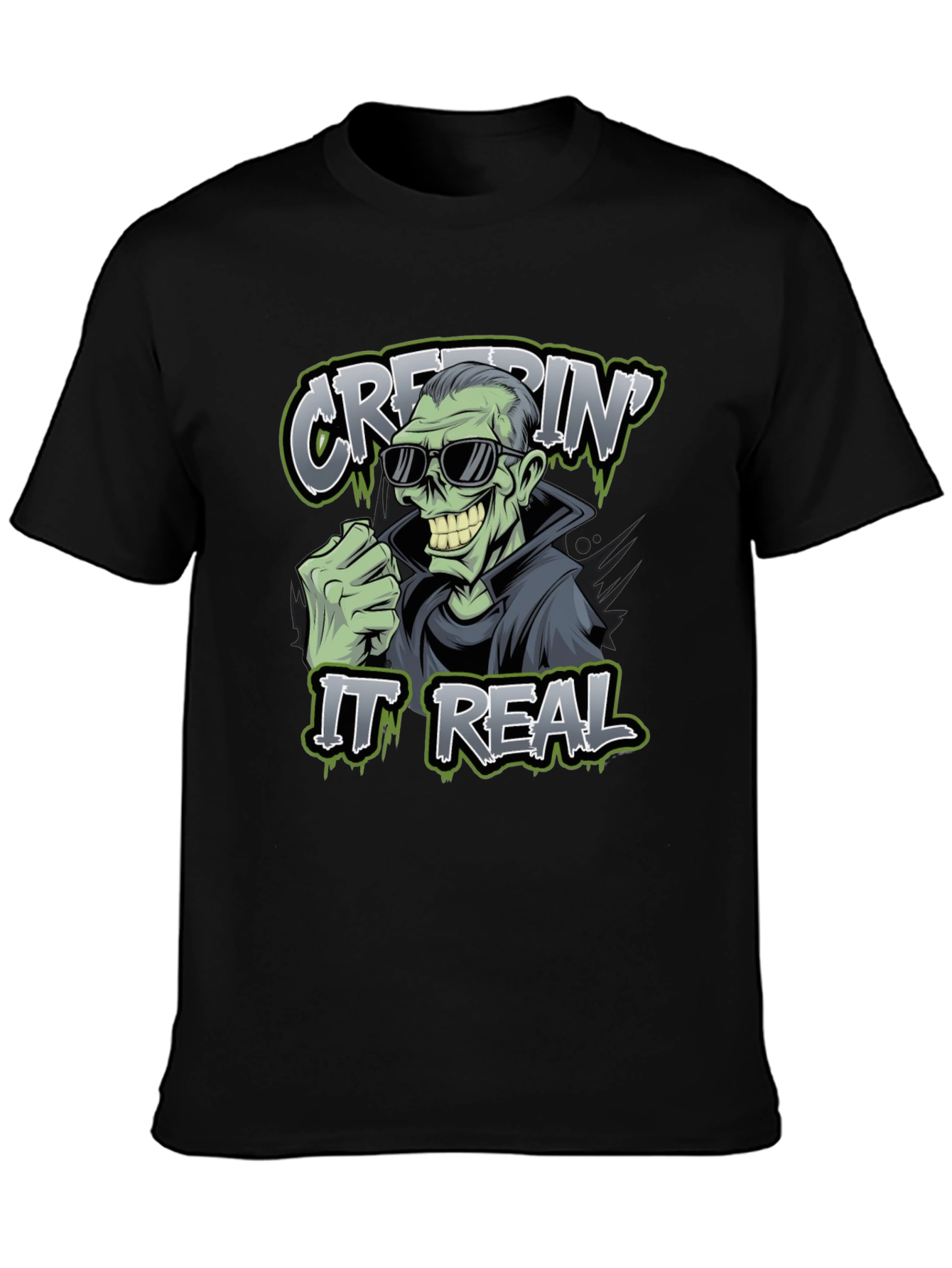 Creepin It Real Graphic Tee - Zombie Humor