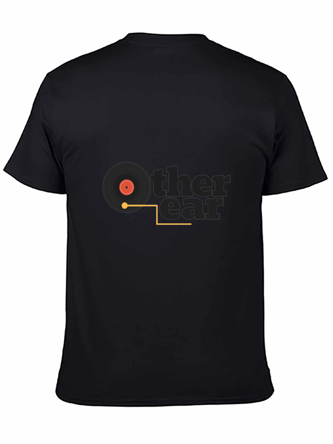 Other Ear Record Player Black T-Shirt