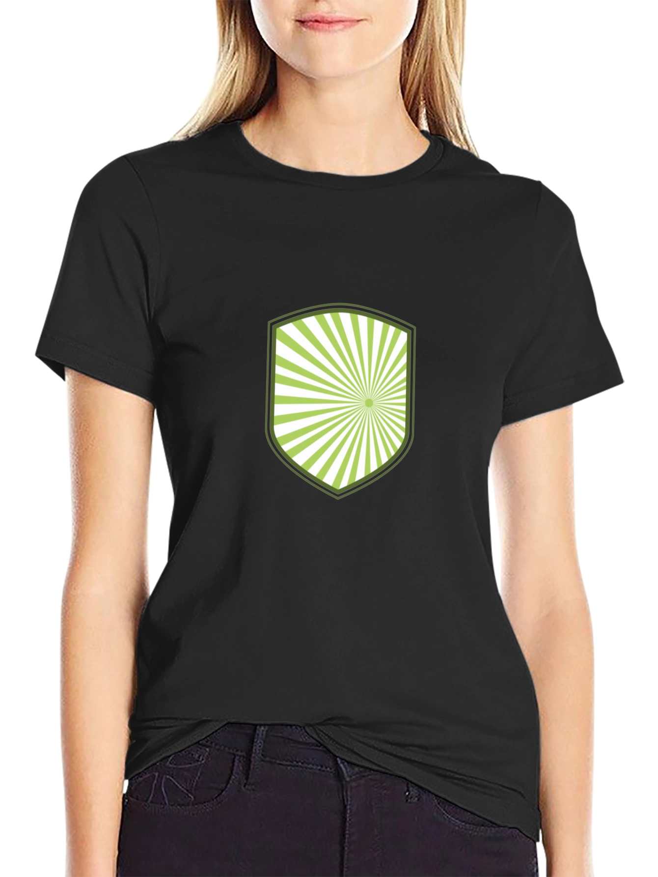 Graphic Shield Tee - Black