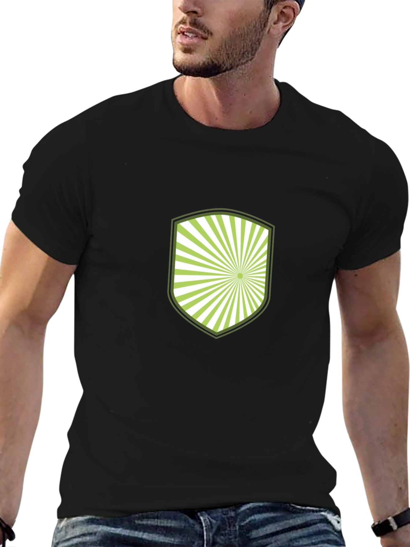 Graphic Shield Tee - Black