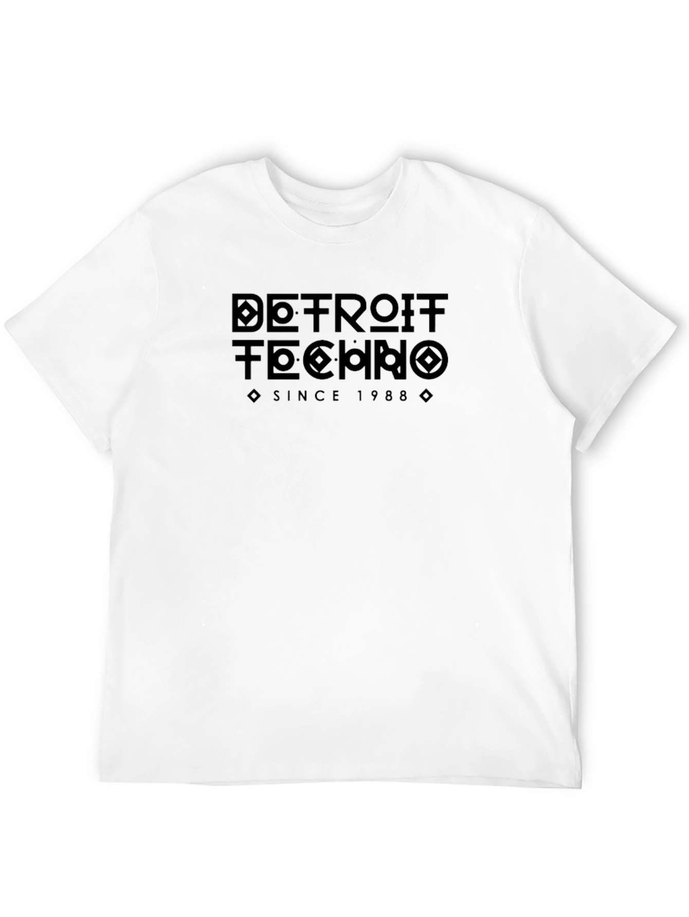 Detroit Techno Since 1988 Black Graphic T-Shirt