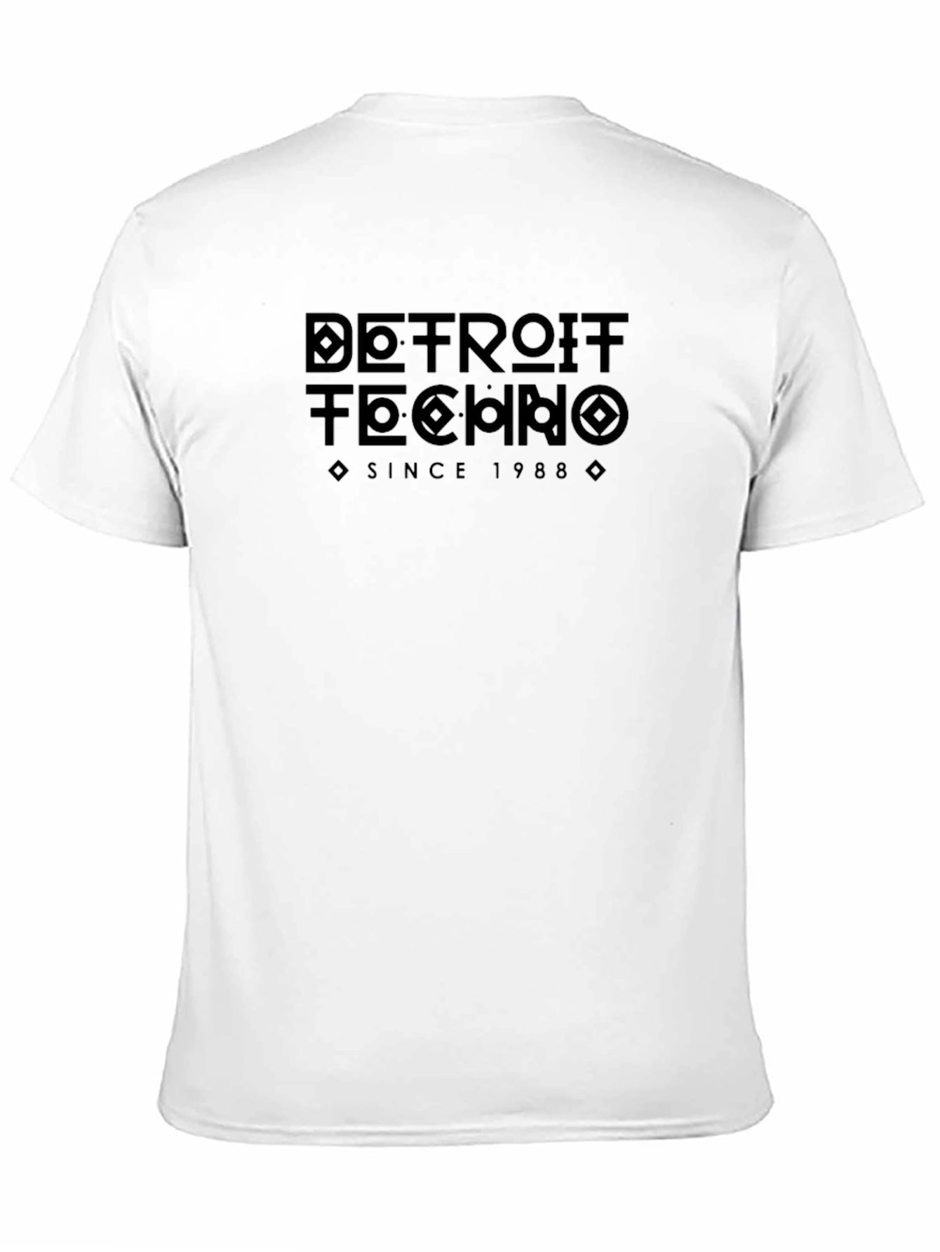 Detroit Techno Since 1988 Black Graphic T-Shirt