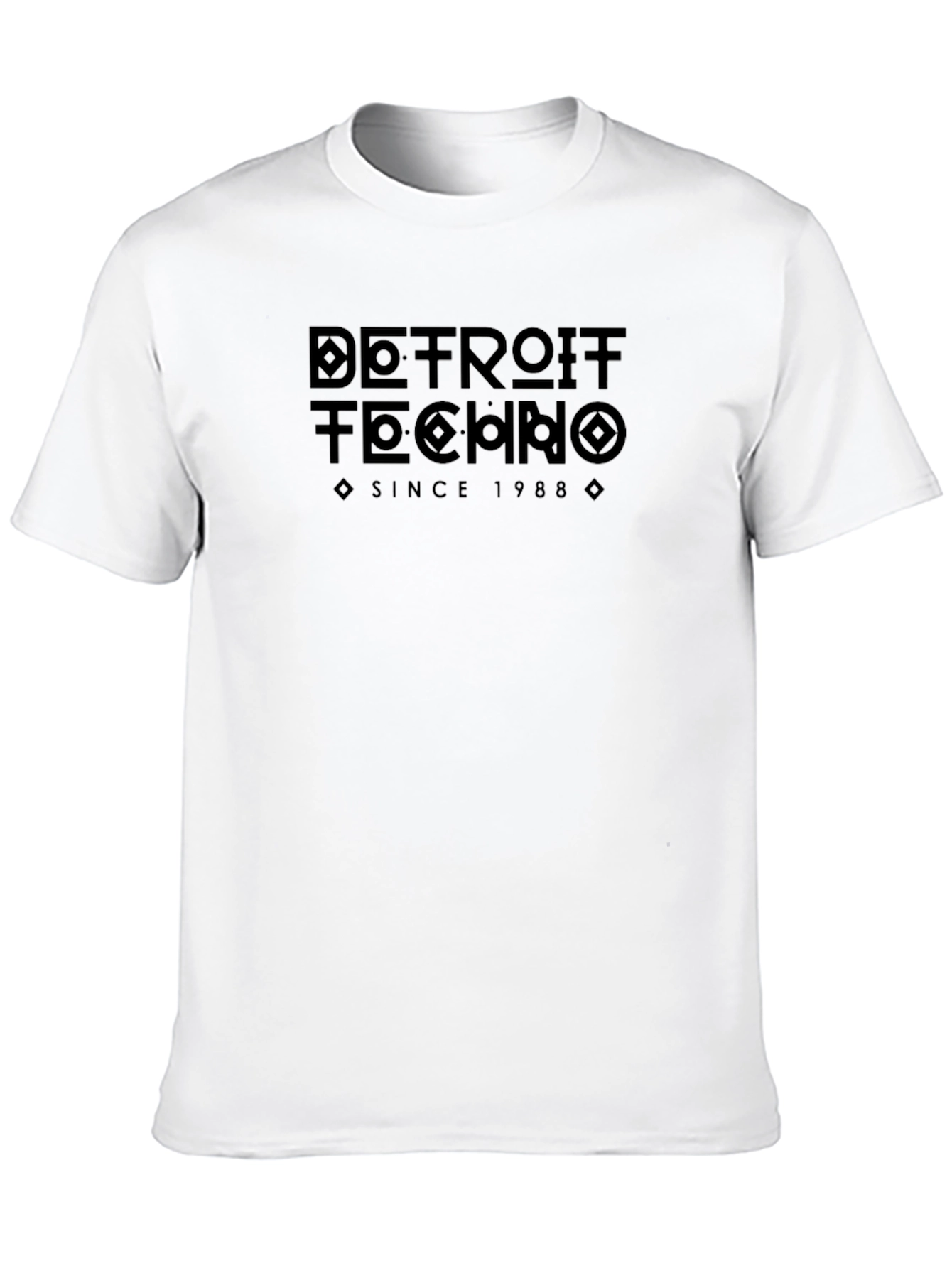 Detroit Techno Since 1988 Black Graphic T-Shirt