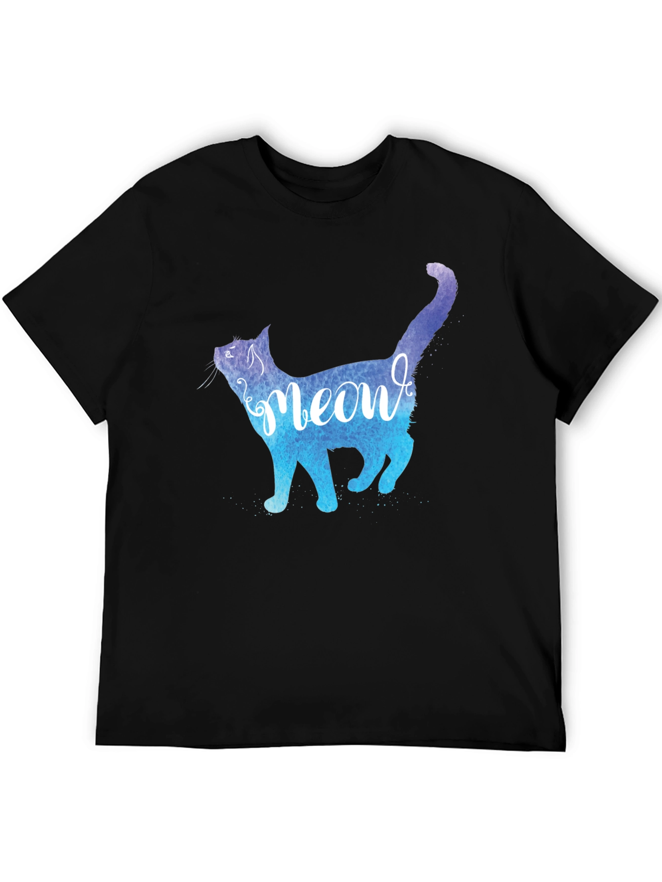Meow Cat Graphic Tee - Stylish Mens T-Shirt