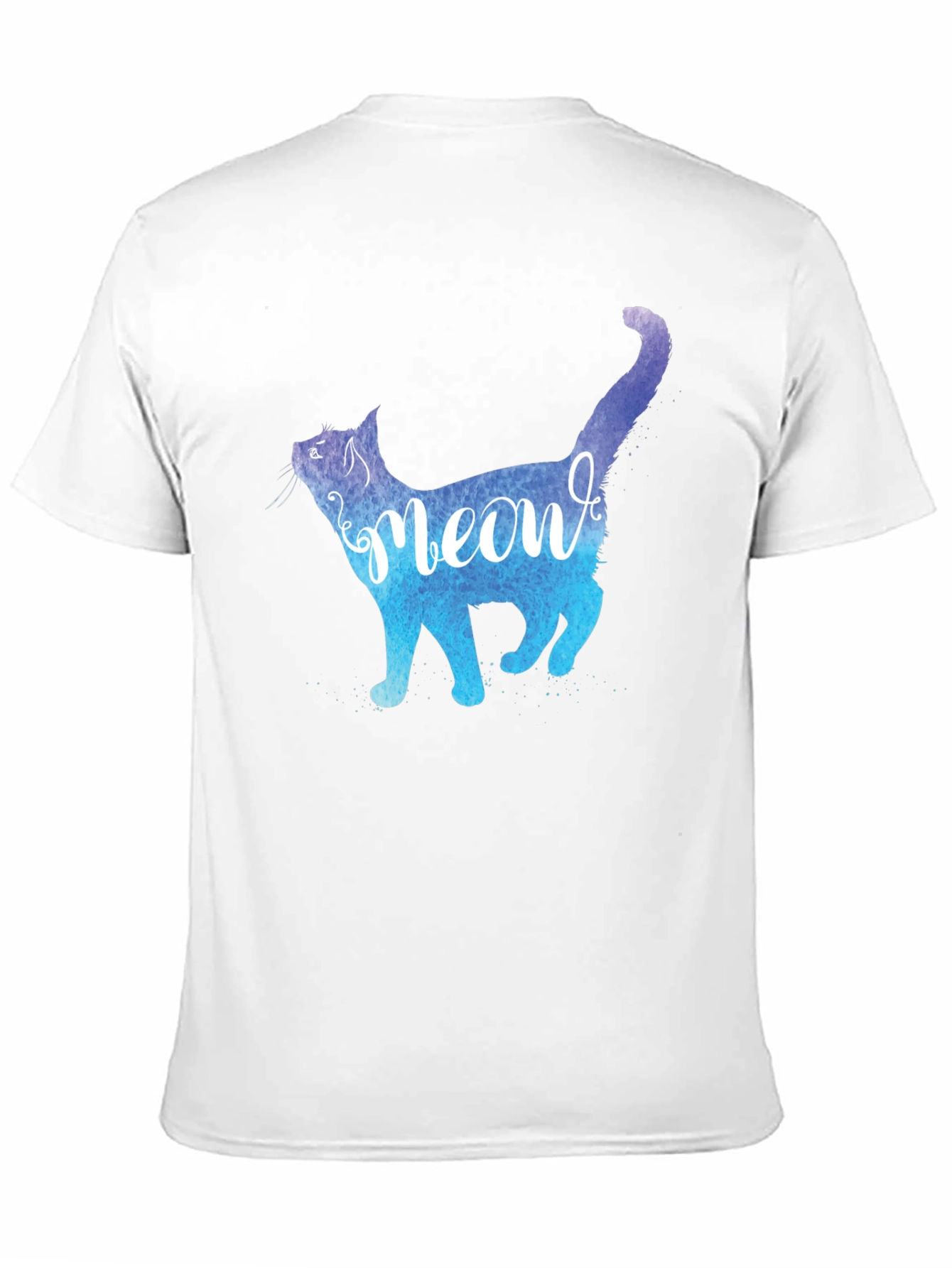 Meow Cat Graphic Tee - Stylish Mens T-Shirt